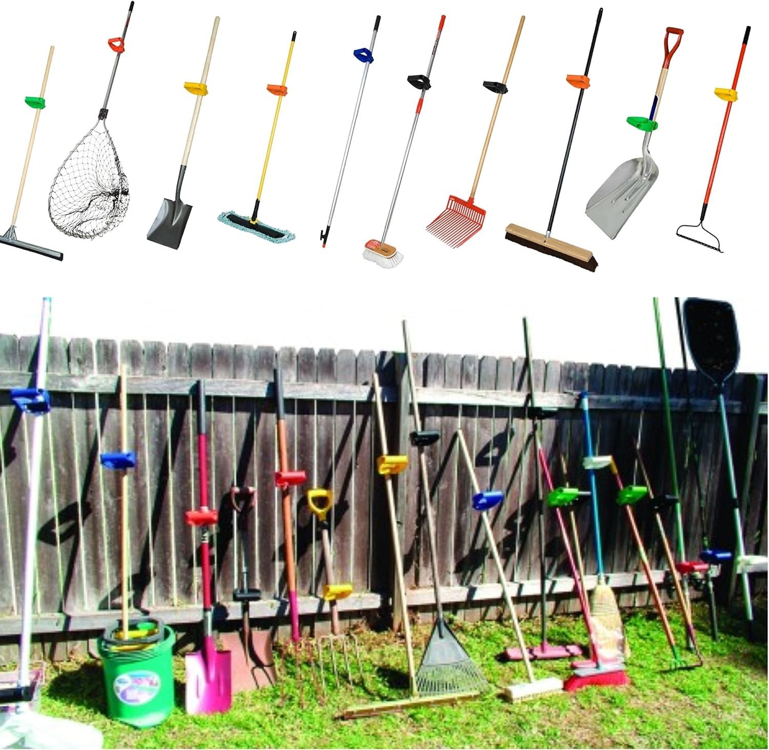 Ergonomic Back-Saving Tool Handle for Shovels & Rakes – Easy Attach in Yellow