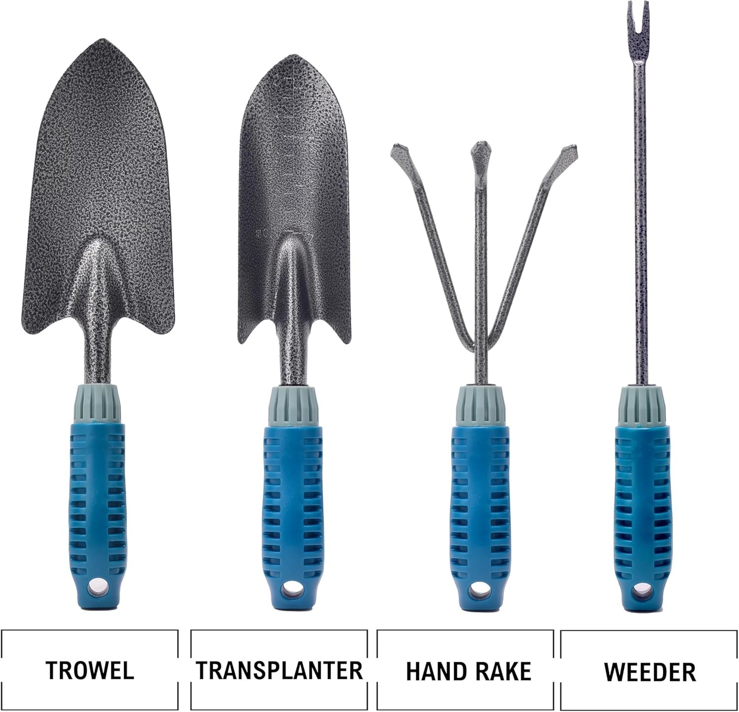 4 Piece Garden Tool Set Heavy Duty, Gardening Hand Tools Work No-Slip Grip Tr…