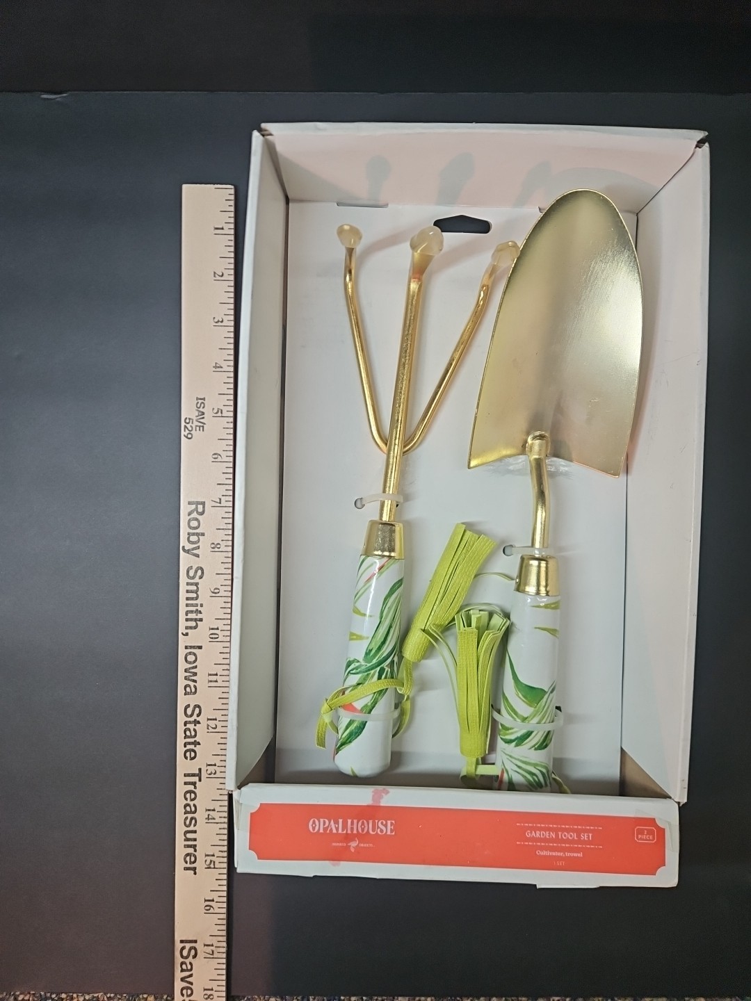 Opalhouse Target Garden Tools 2 Pc Set Fork Trowel flower Shovel Gold Gardening