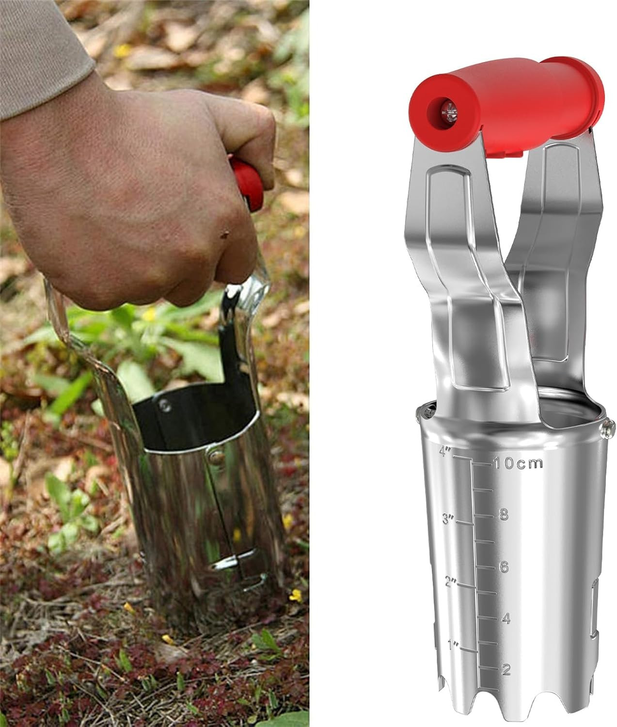 Bulb Planter with Depth Markers – Automatic Soil Releasing Seed Bulb Transplante
