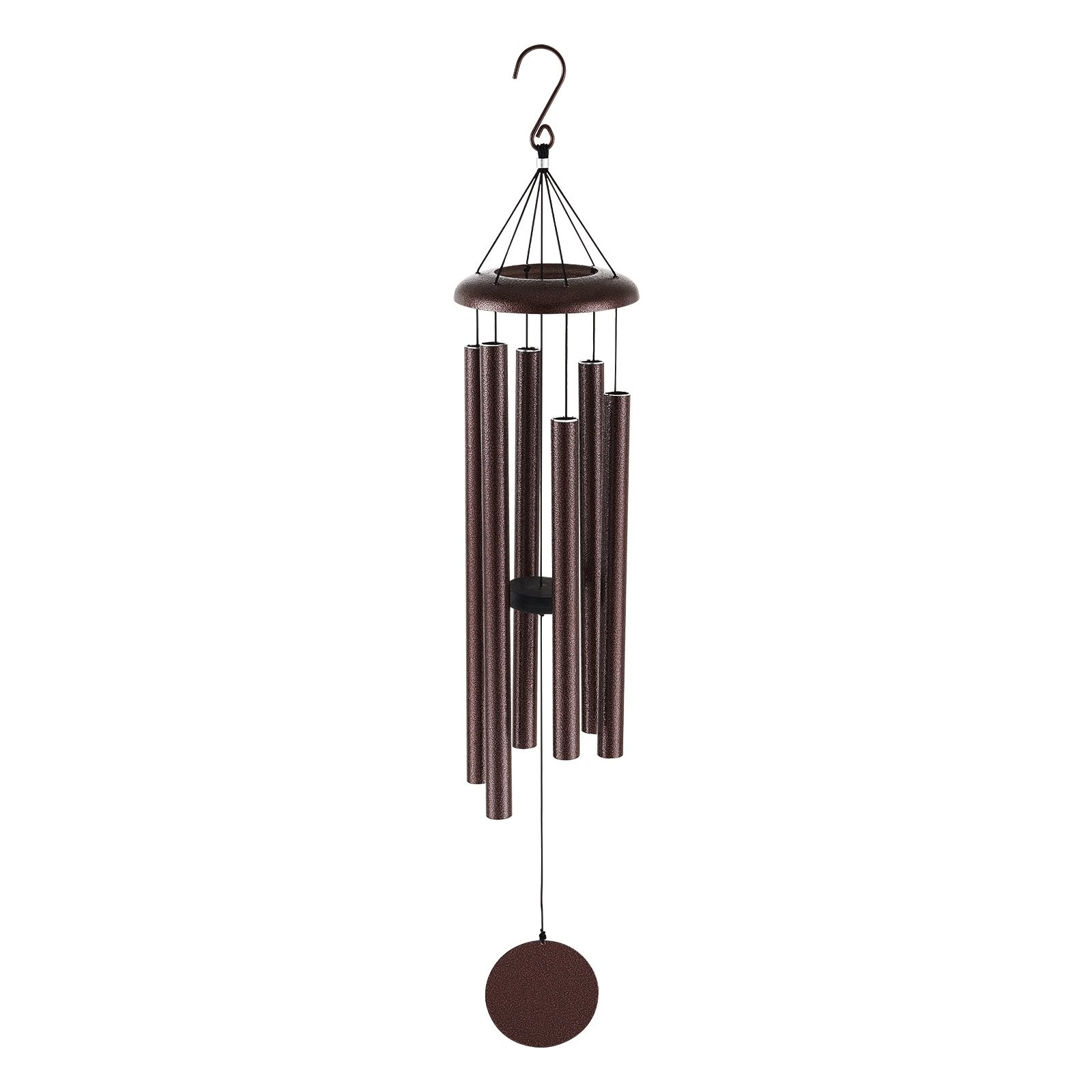 Wind Chimes for Outside,45 in,Deep Tone Wind Chimes with 6 Tubes,Unique Large Me