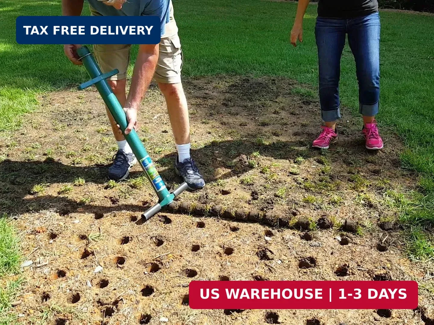 ProPlugger 5-IN-1 Lawn Tool and Garden Tool, Bulb Planter, Weeder, Sod Plugger,