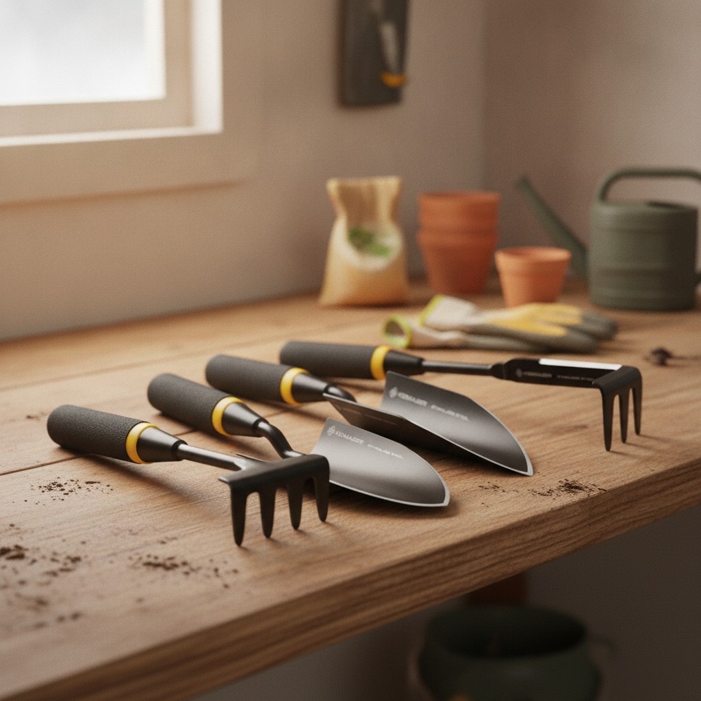 5-Piece Garden Tool Set, Heavy-Duty Stainless Steel Tools | Effortless Diggi…