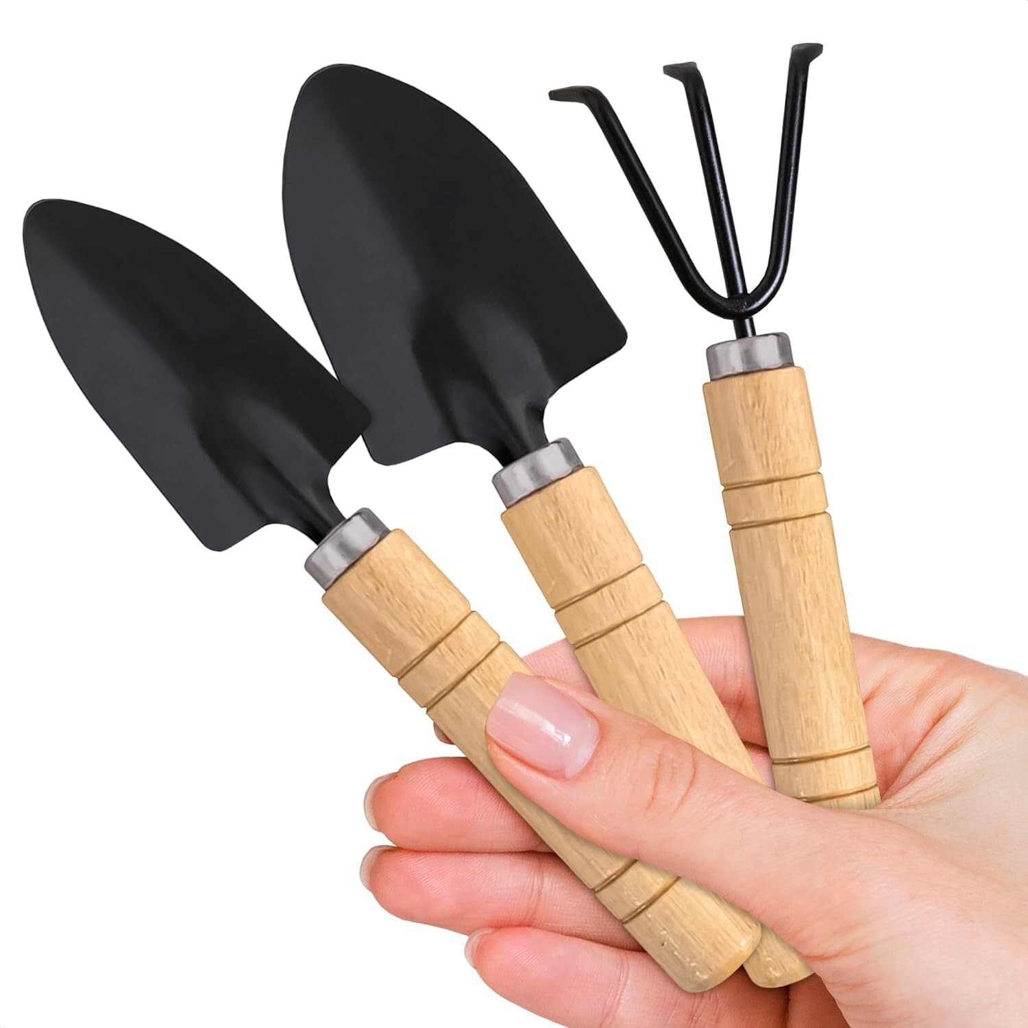 3 PCS Garden Tool Set Heavy Duty And Lightweight Small Gardening Hand Tools