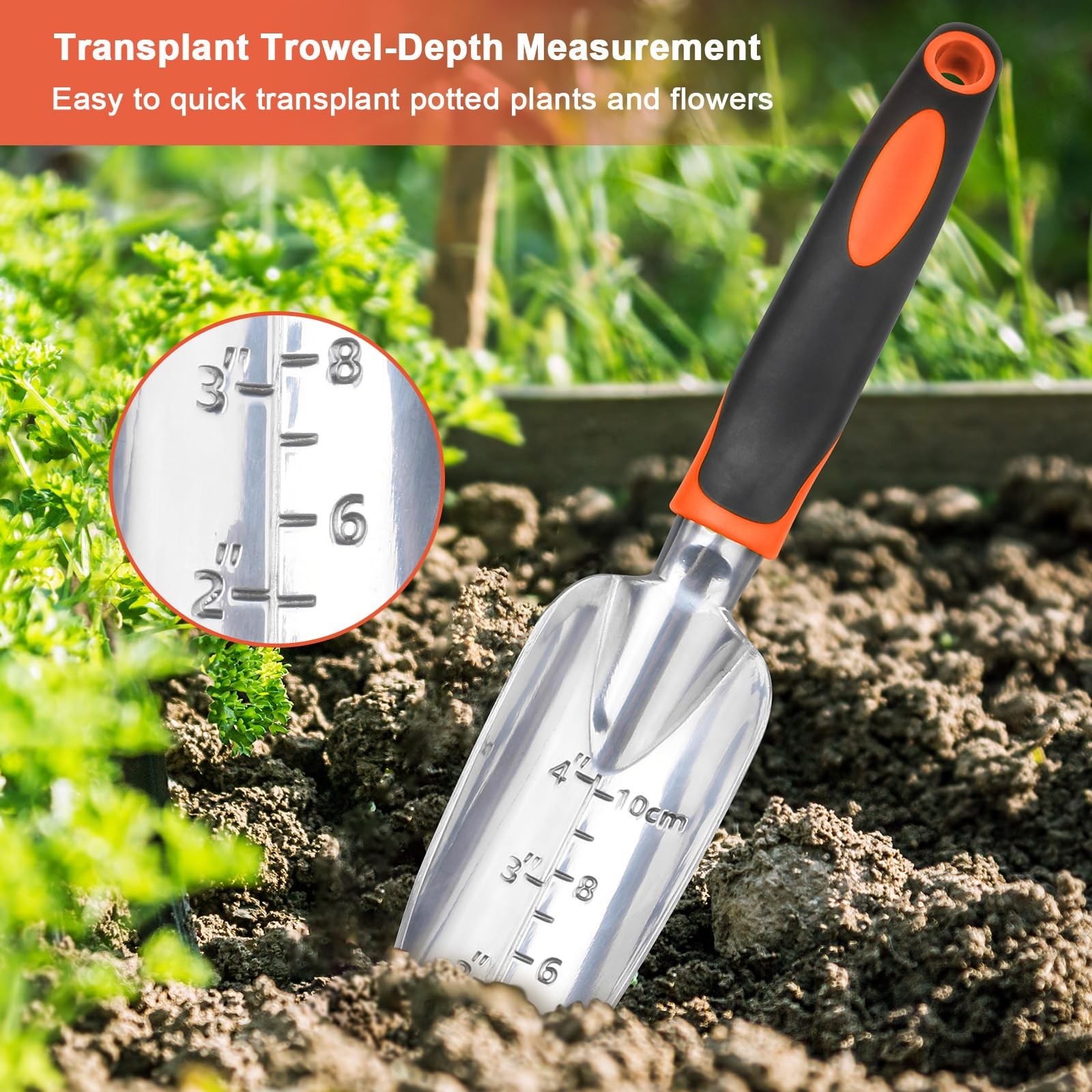 Garden Tools Set, 3 Pack Heavy Duty Gardening Tools Set Include Garden Shovel…