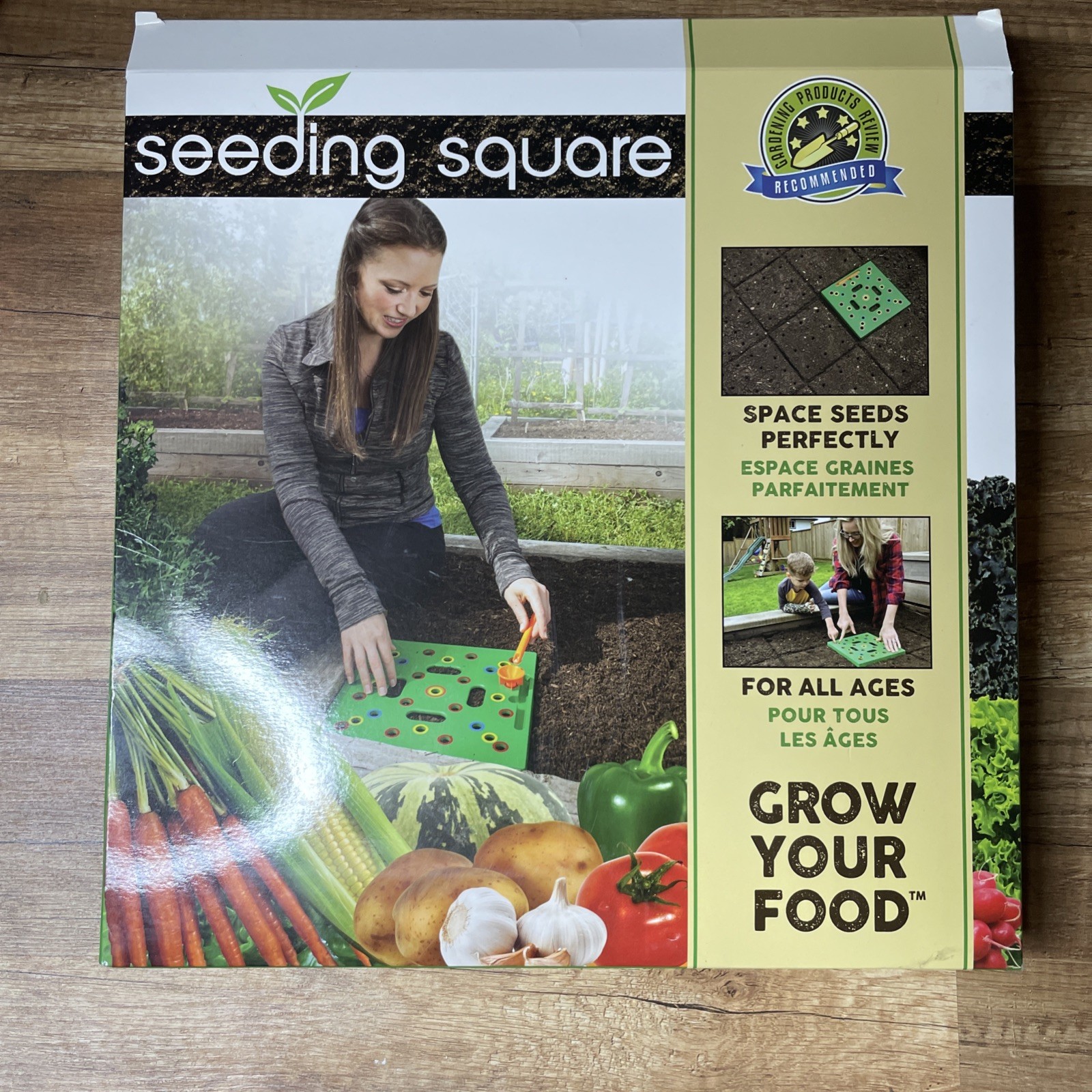 Seed Spacer Square Foot Gardening Tool Kit with Dibber Funnel Plant Guide NEW