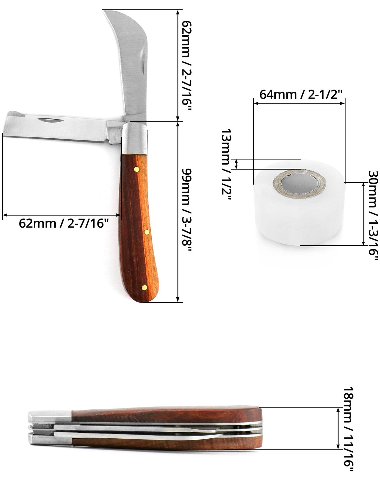 Gardening Grafting Cutter, Manual Grafting/Pruning Cutter, Plant/Fruit Tree B…