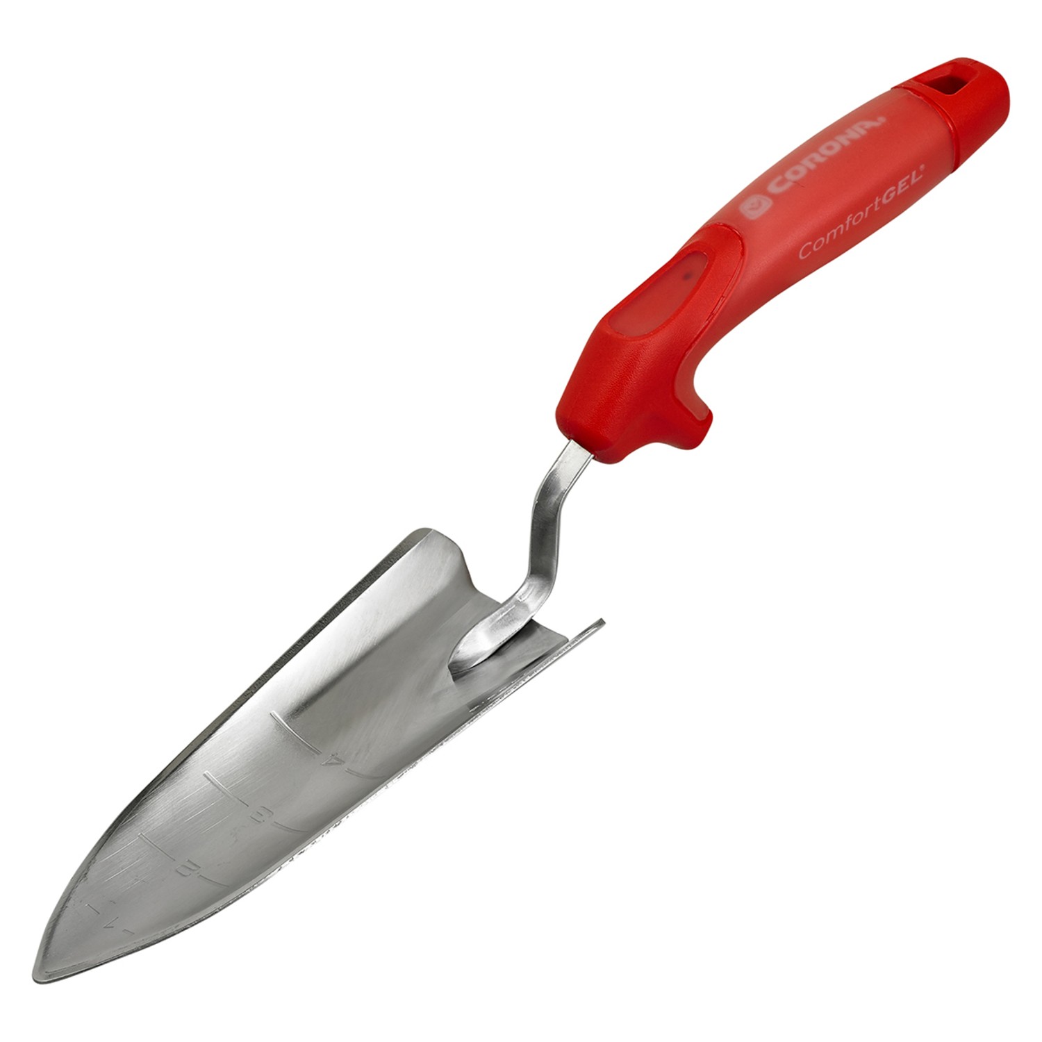 Corona CT3314 Stainless Steel Red Ergonomic Grip Trowel 7 L in. Handle