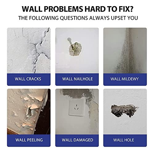 BONCART Drywall Repair Kit Wall Mending Agent Putty Scraper Sanding Sponge Set