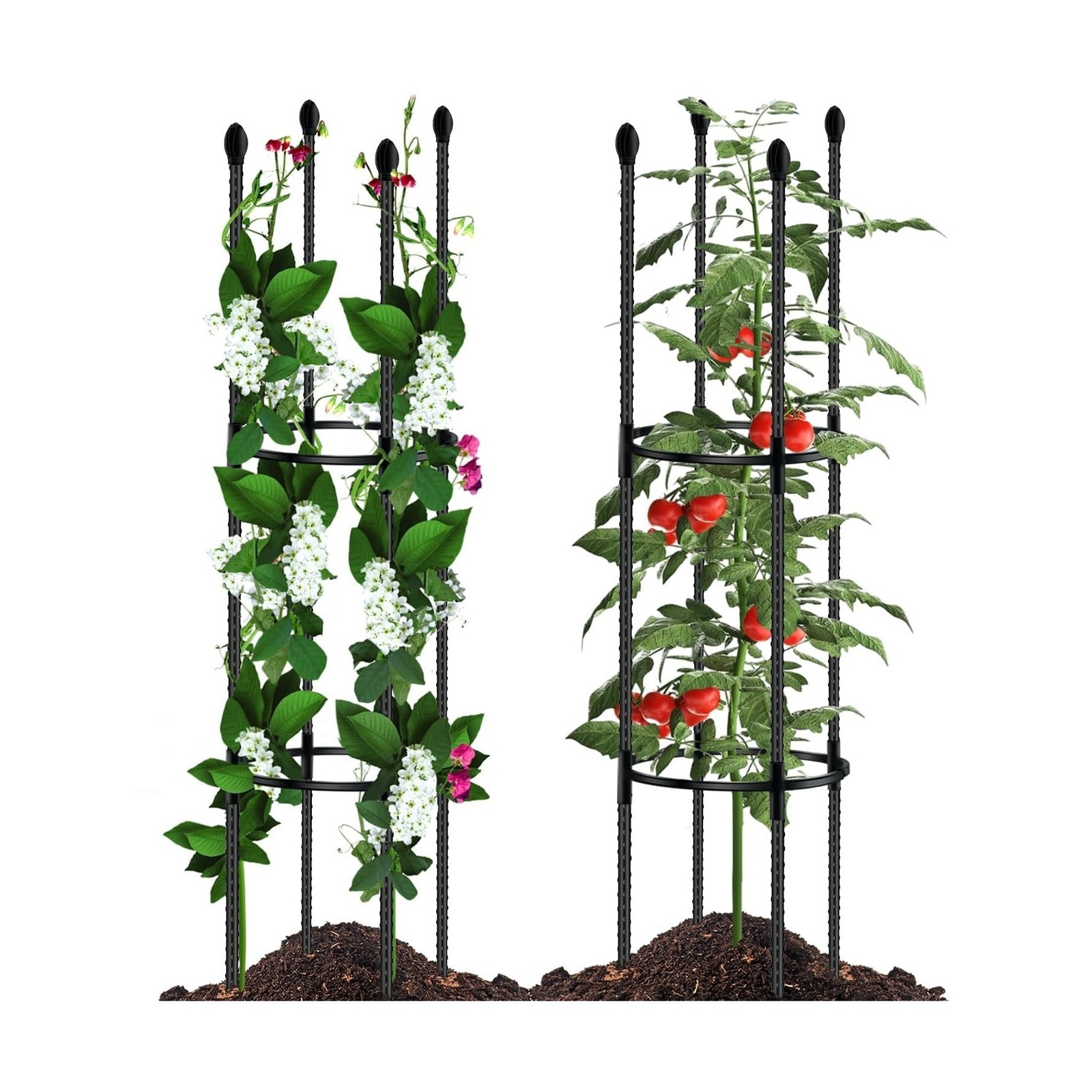 Tomato Cages for Garden Sturdy Metal Plant Stakes SupKing 2 Pac… FAST USA SHIP