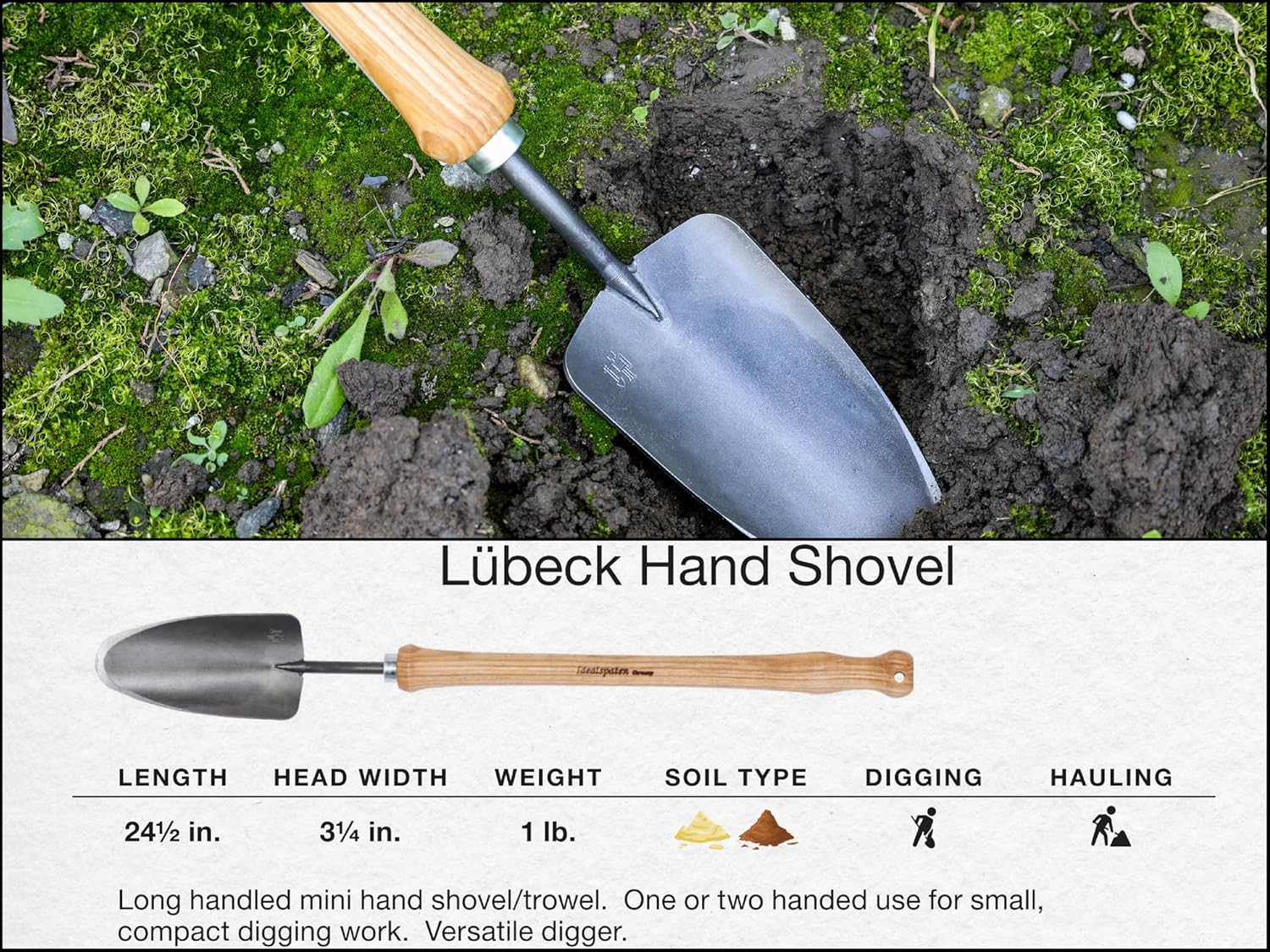 Small Garden Tool Set Collection – 4 Piece Set – Panzer Field Shovel, Heidelberg