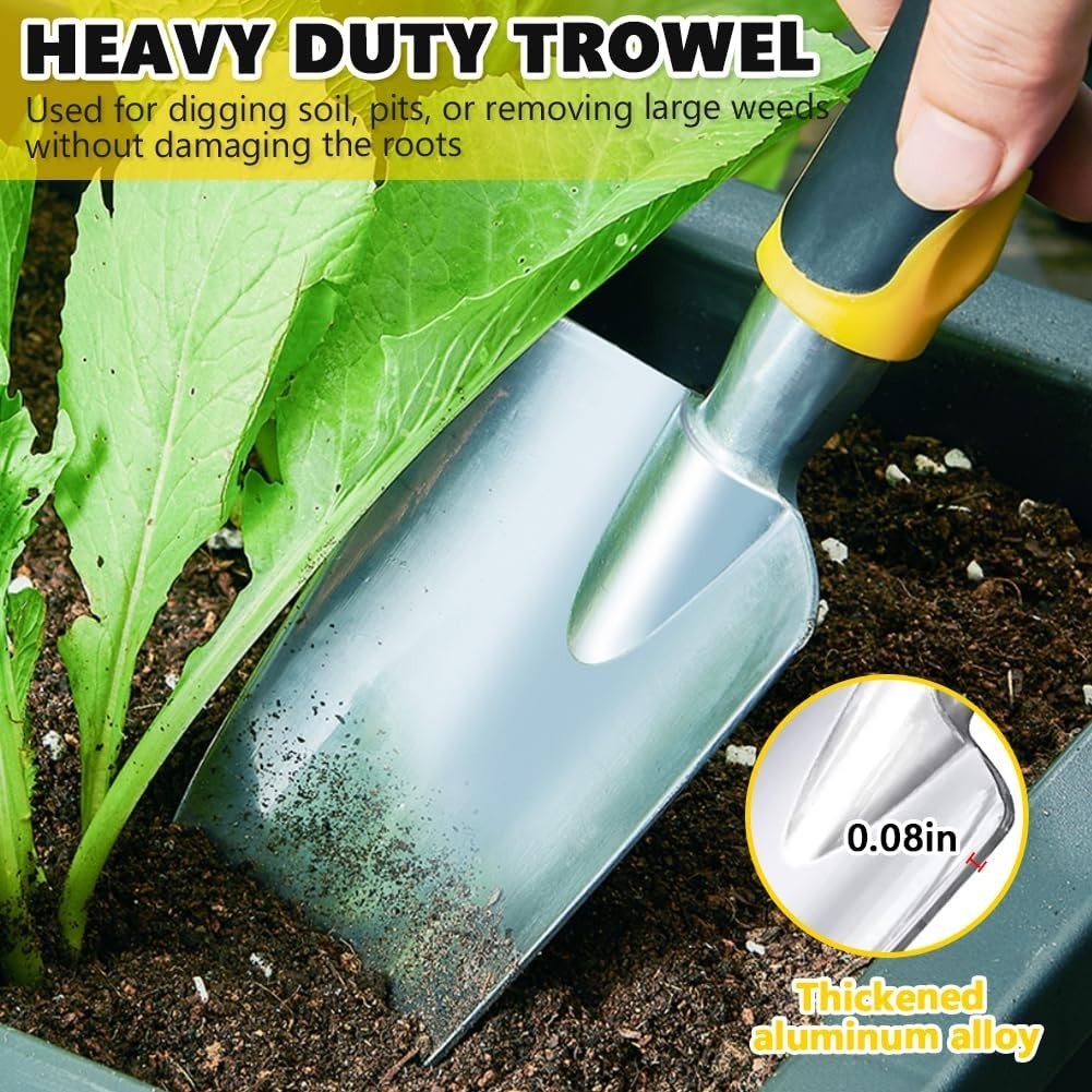 Versatile 5.5-Inch Garden Trowel – Durable, Ergonomic Design in Bright Yellow