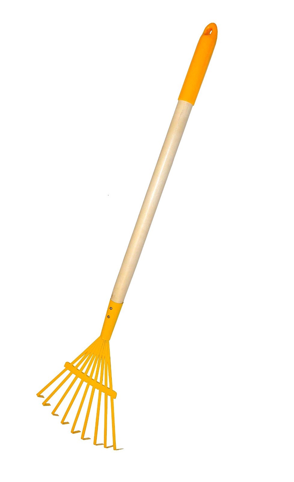 Kids Garden Tool Set – 4-Piece Toy Rake, Spade, Hoe & Leaf Rake, Sturdy Steel, W