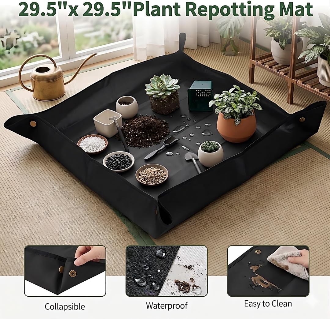 Bonsai Tools Set, 20-Piece Bonsai Tools Set with Waterproof Repotting Mat, Pr…