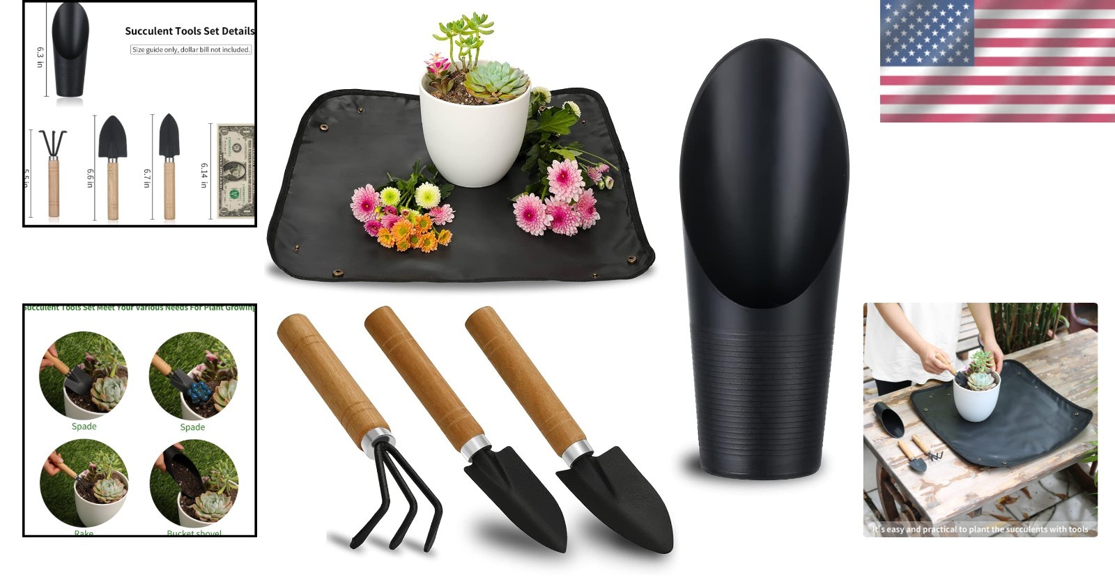 High-Quality Succulent Gardening Hand Tools Kit – Perfect Gift for Green Thumbs