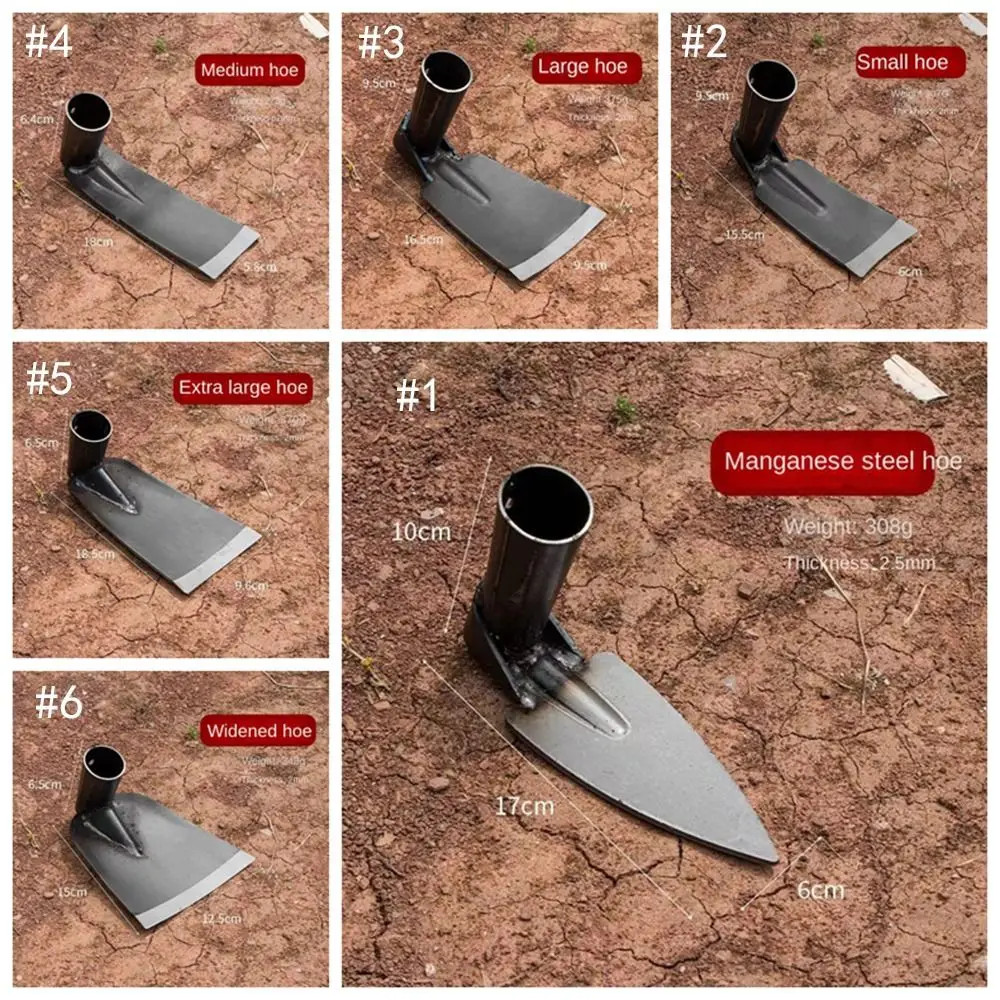 Forged Steel Garden Hoe Heavy-Duty Weeding Digging Tool for Farming & Plantiing