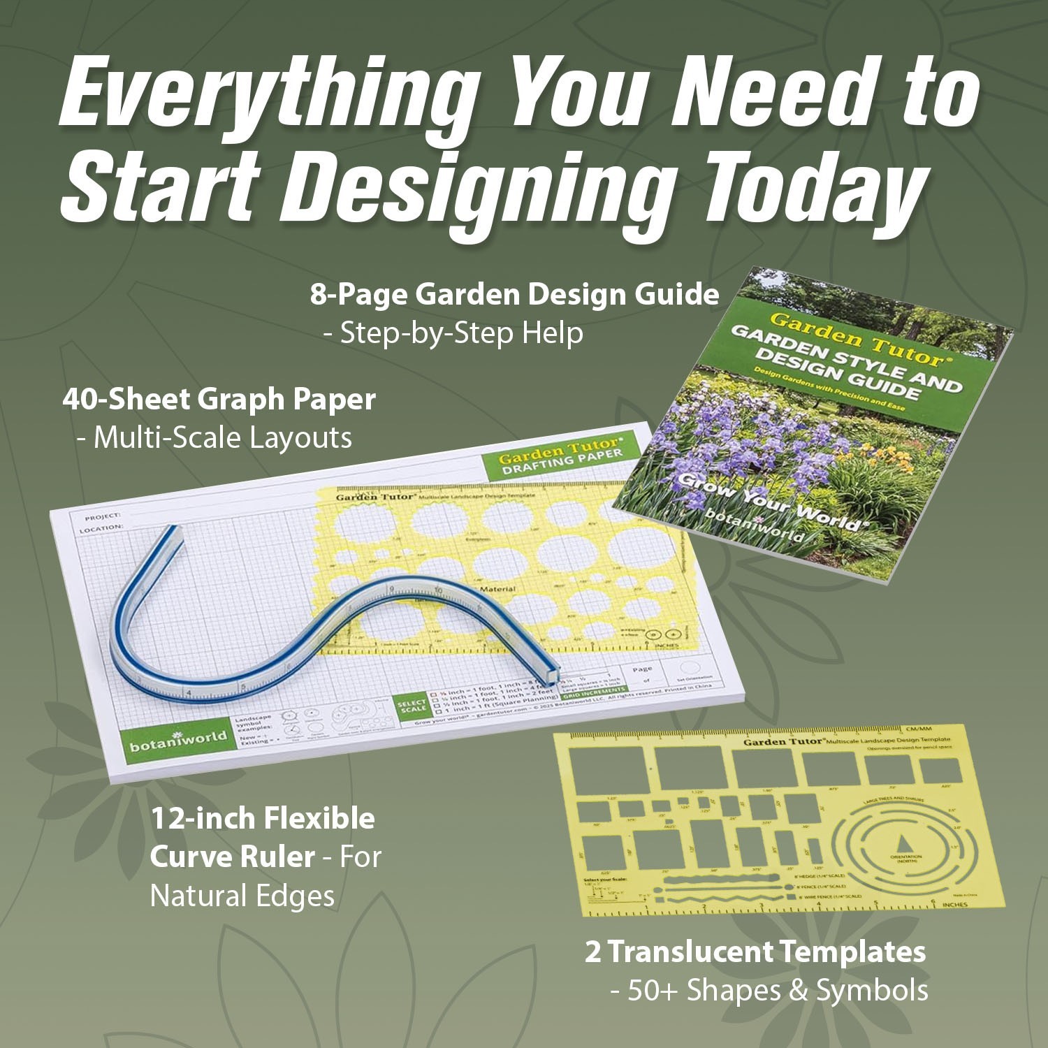 Garden Tutor Multiscale Garden & Landscape Design Kit