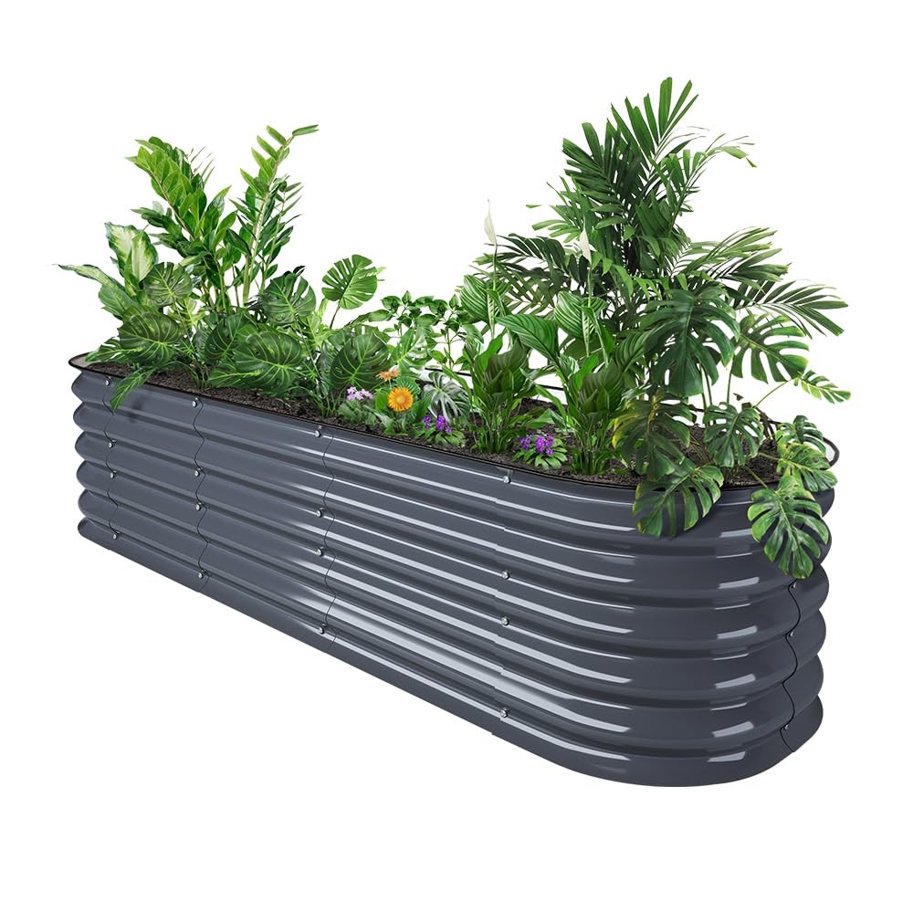 DripWorks Raised Garden Bed | 6 in 1 Modular & Rectangular Design | Metal