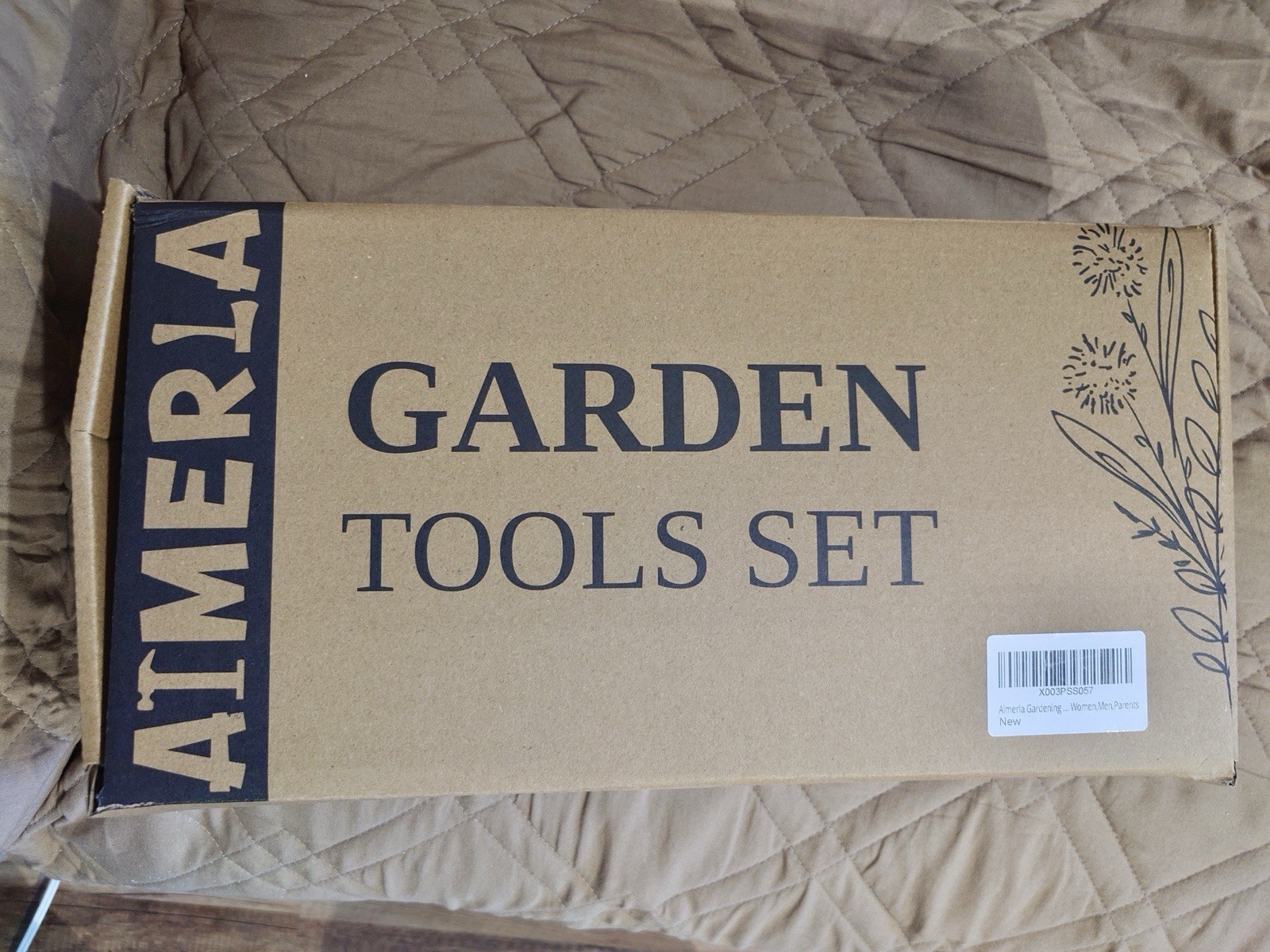 Set of 9 Heavy Duty Garden Tools with a Large Garden Bag