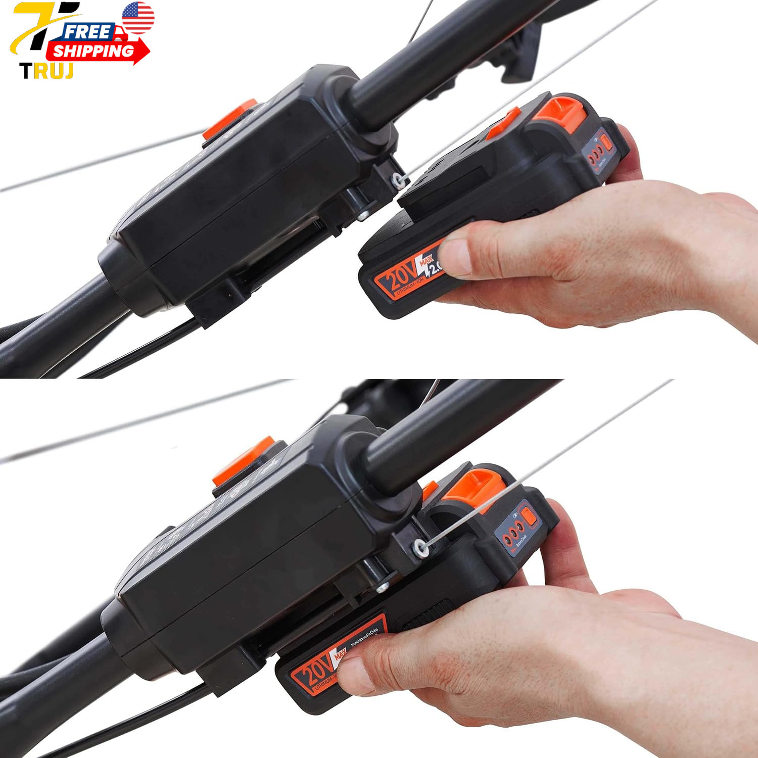 3 in 1 Gas Walk Behind Self Propelled Lawn Mower 24in 201cc Electric Start Selec