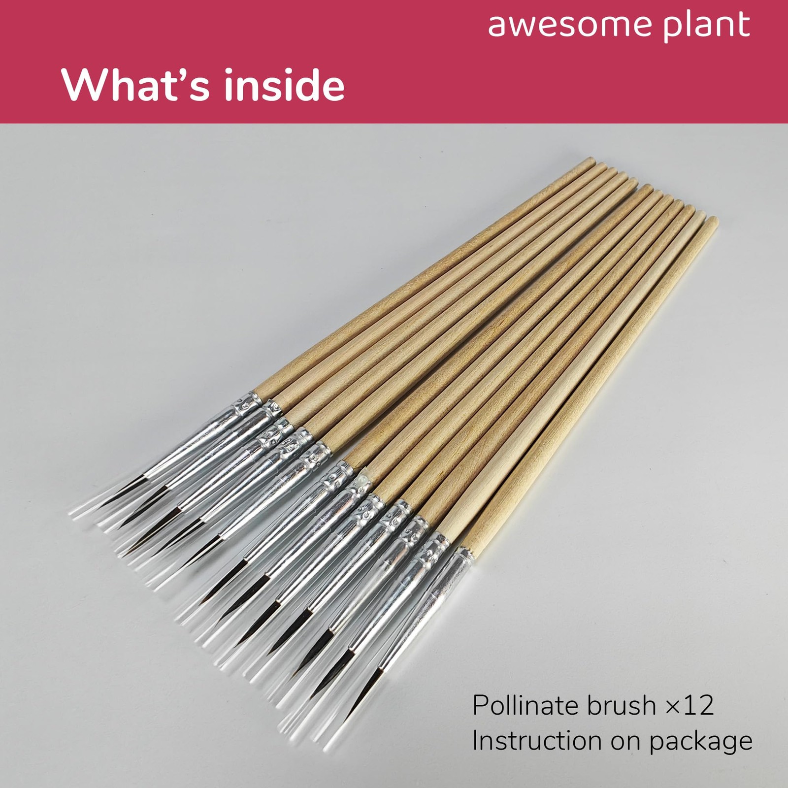 12 Pcs Pollination Brush for Indoor Hydroponic Gardens, Pollinator Tool for A…
