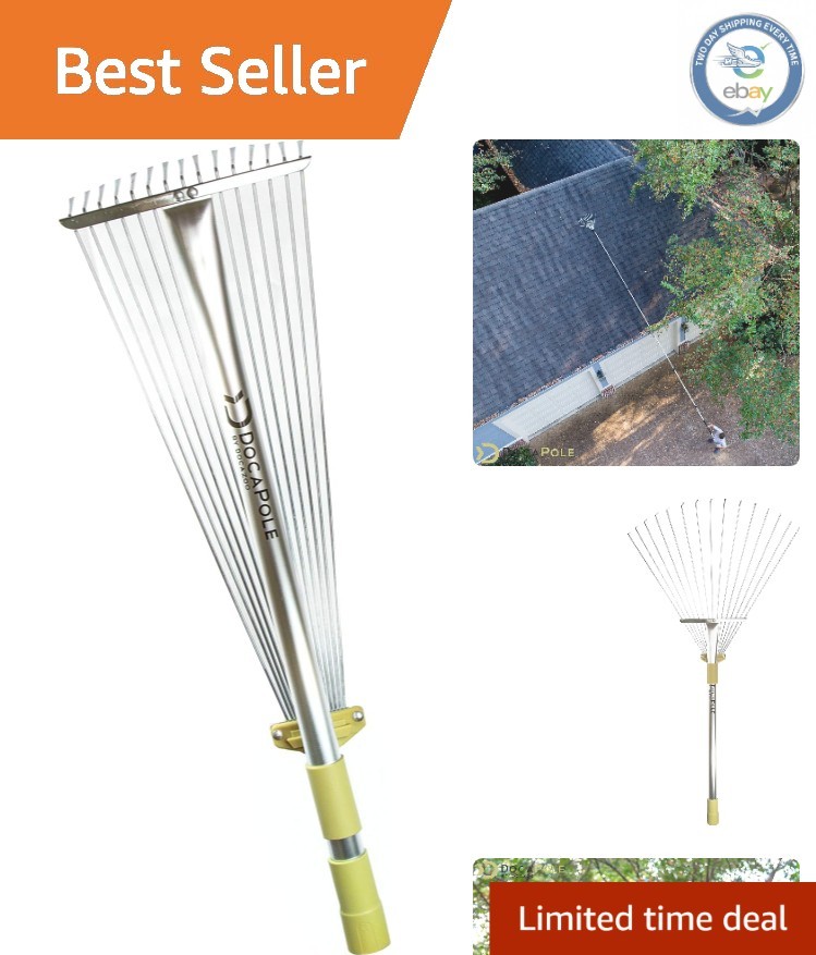 Compact DOCA Gardening Roof Rake – Easy Storage & Safe Maintenance Solution