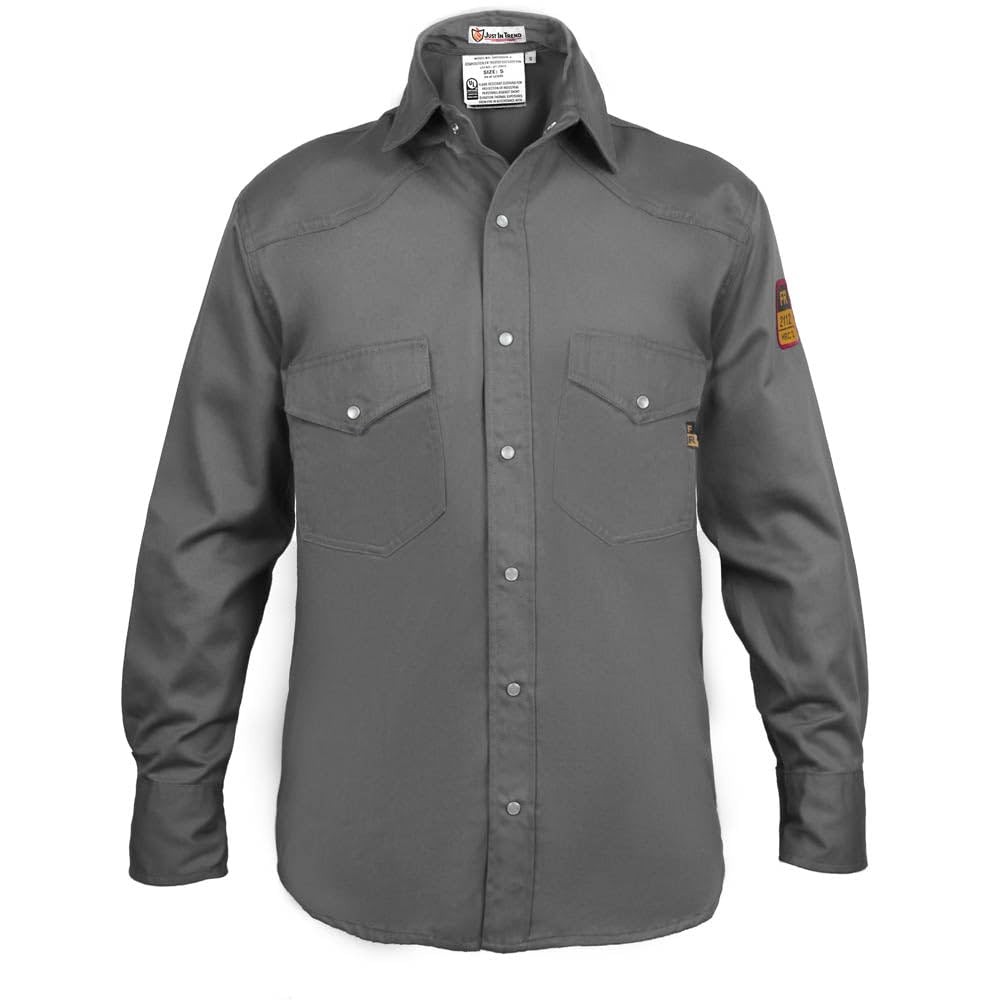 Just In Trend Flame Resistant Fr – 100 C – 9 Oz Small Dark Grey
