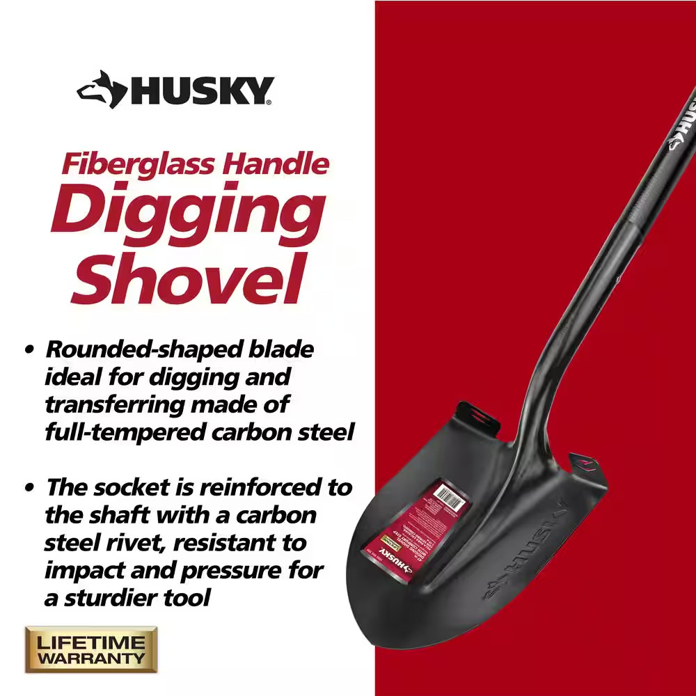 3-Piece Fiberglass Essential Lawn and Garden Tool Set with Grip (Bow Rake, Diggi