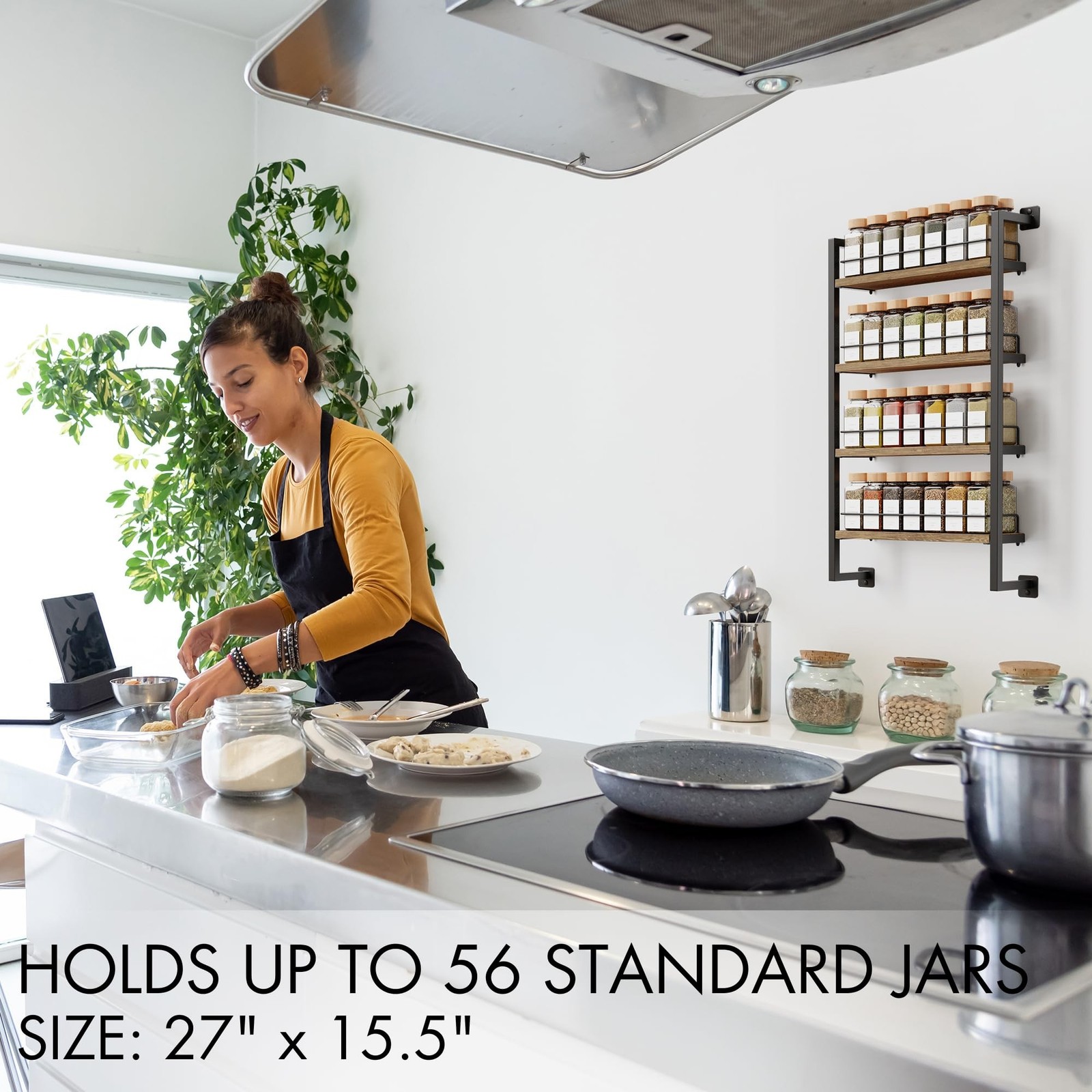 ZICOTO Space Saving Spice Rack Organizer Shelf for Wall Mount – Easy To Insta…