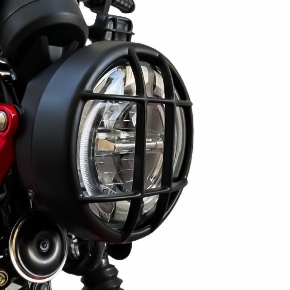 BLACK FRONT HEADLIGHT COVER GUARD V.4 FOR HONDA CT125 TRAIL HUNTER CUB