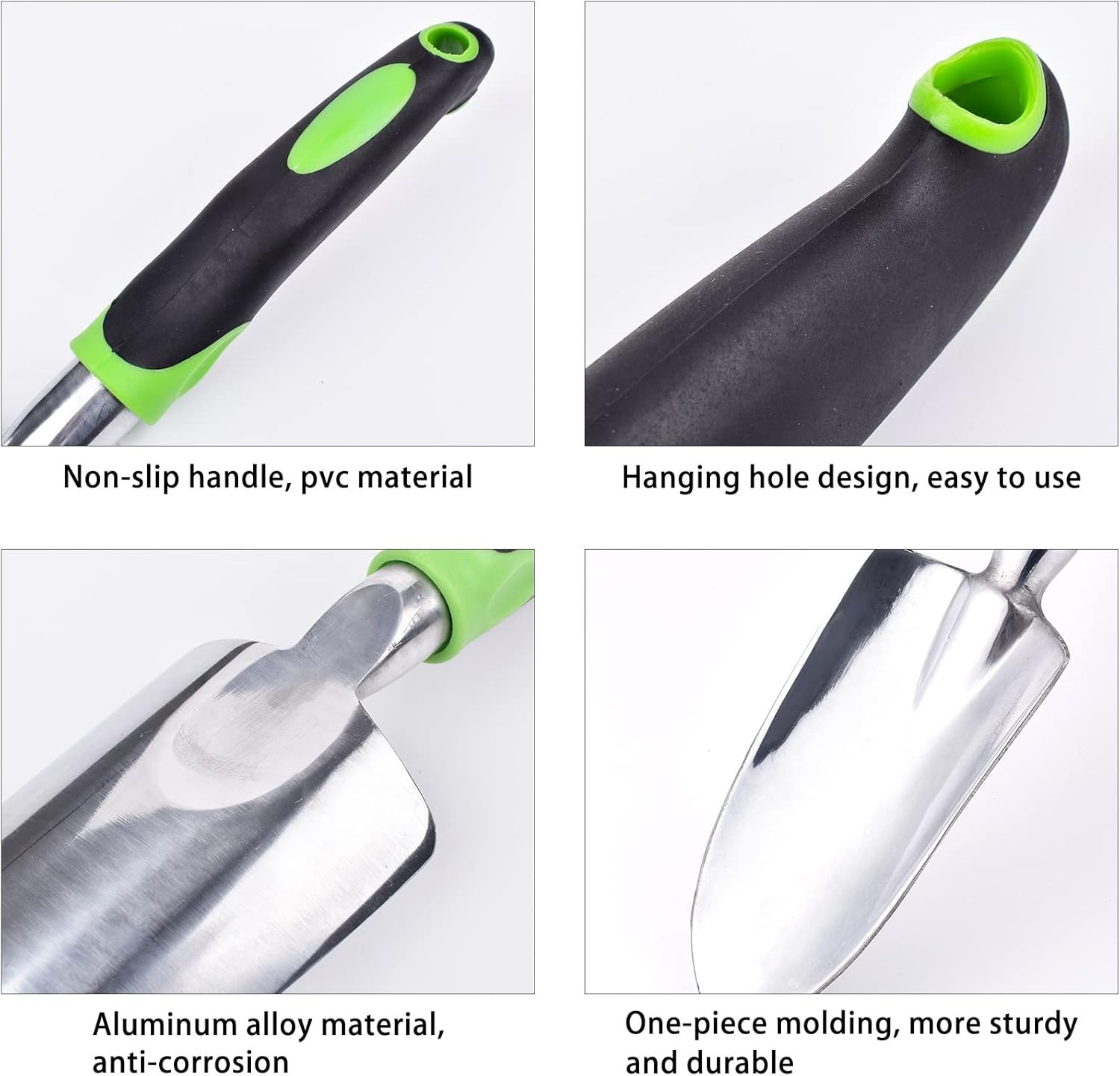 Rust-Resistant Garden Trowel – Bright Green, Ergonomic Design for Easy Digging