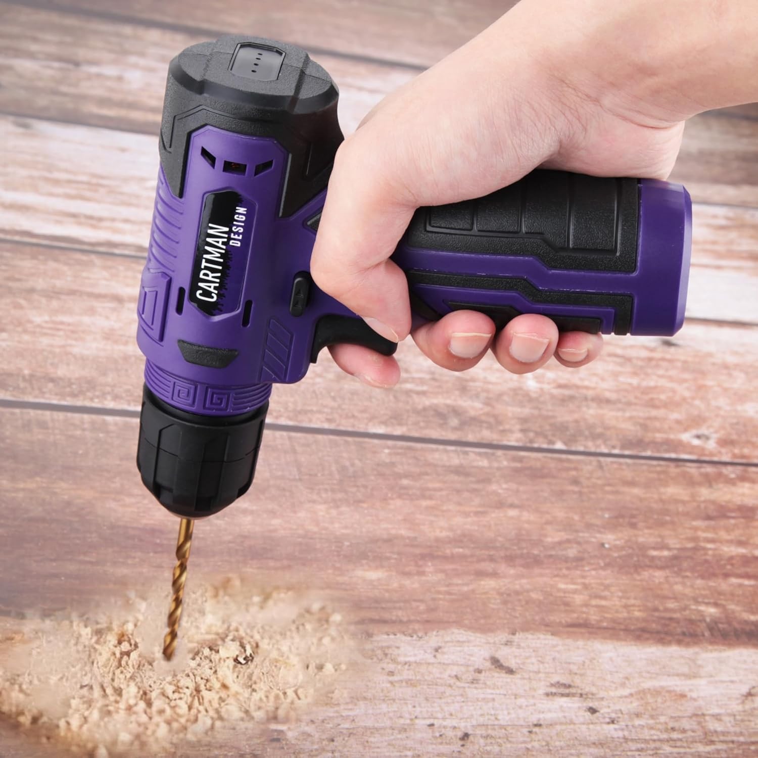 150Pcs Purple 8V Cordless Drill Household Tool Kit Home DIY Repair
