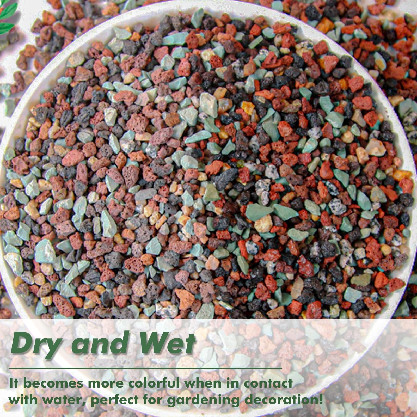 Planterhoma 18 Pounds Mix Horticultural Lava Rocks 3-6 Mm Lava Rocks For Plants