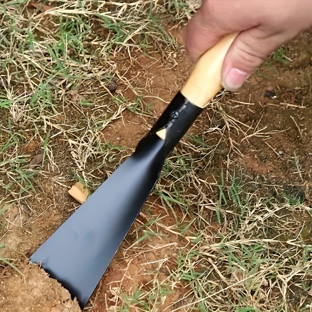 4Piece Durable Small Garden Shovel Set with Wooden Handles fits Vegetable Garden