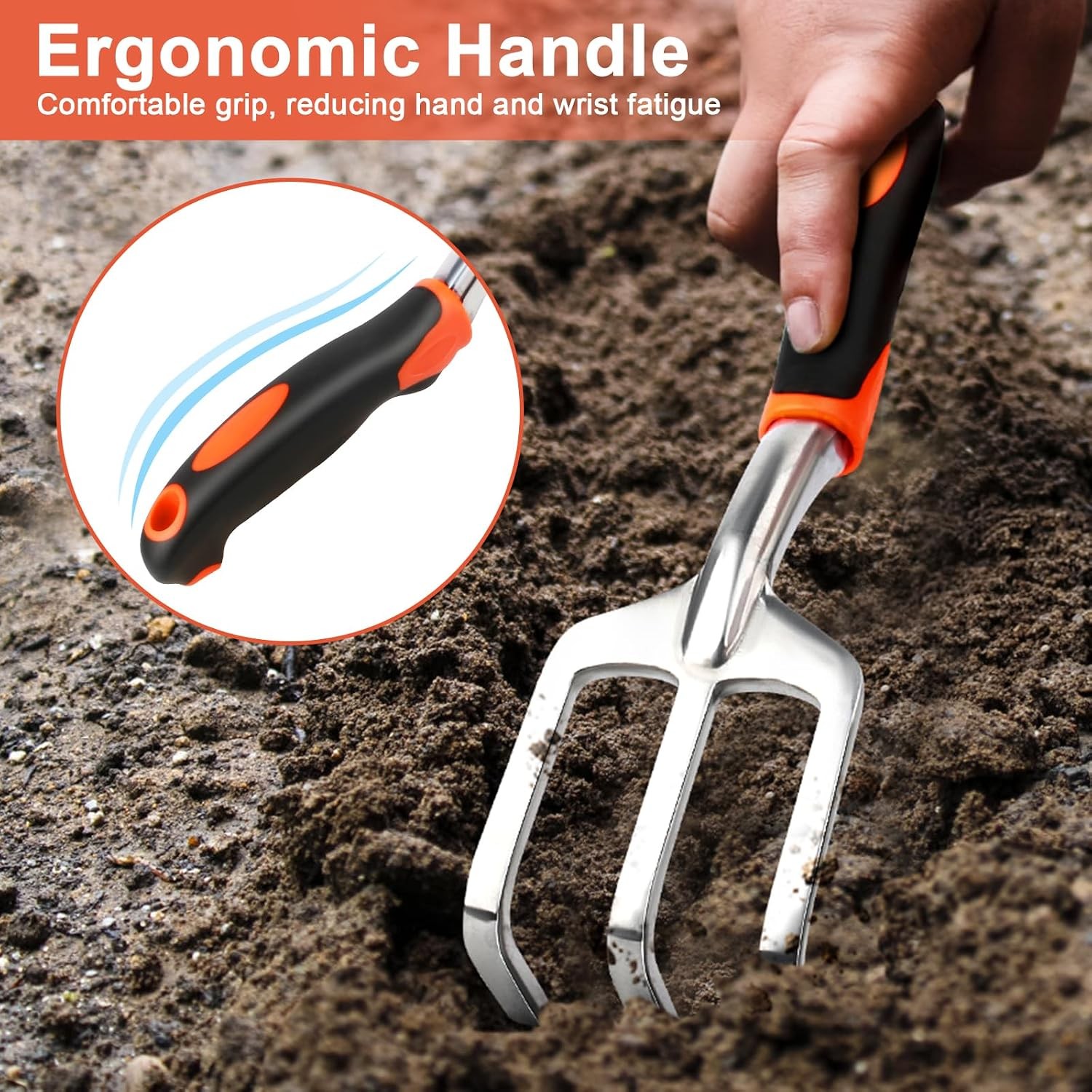 Heavy Duty Hand Garden Rake Tool Cultivator Garden Hand Tool Rake