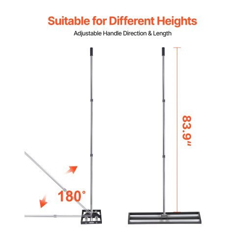 Updated Lawn Leveling Rake with Roller, 36″ x 10″ Stainless Steel Lawn Leveler w