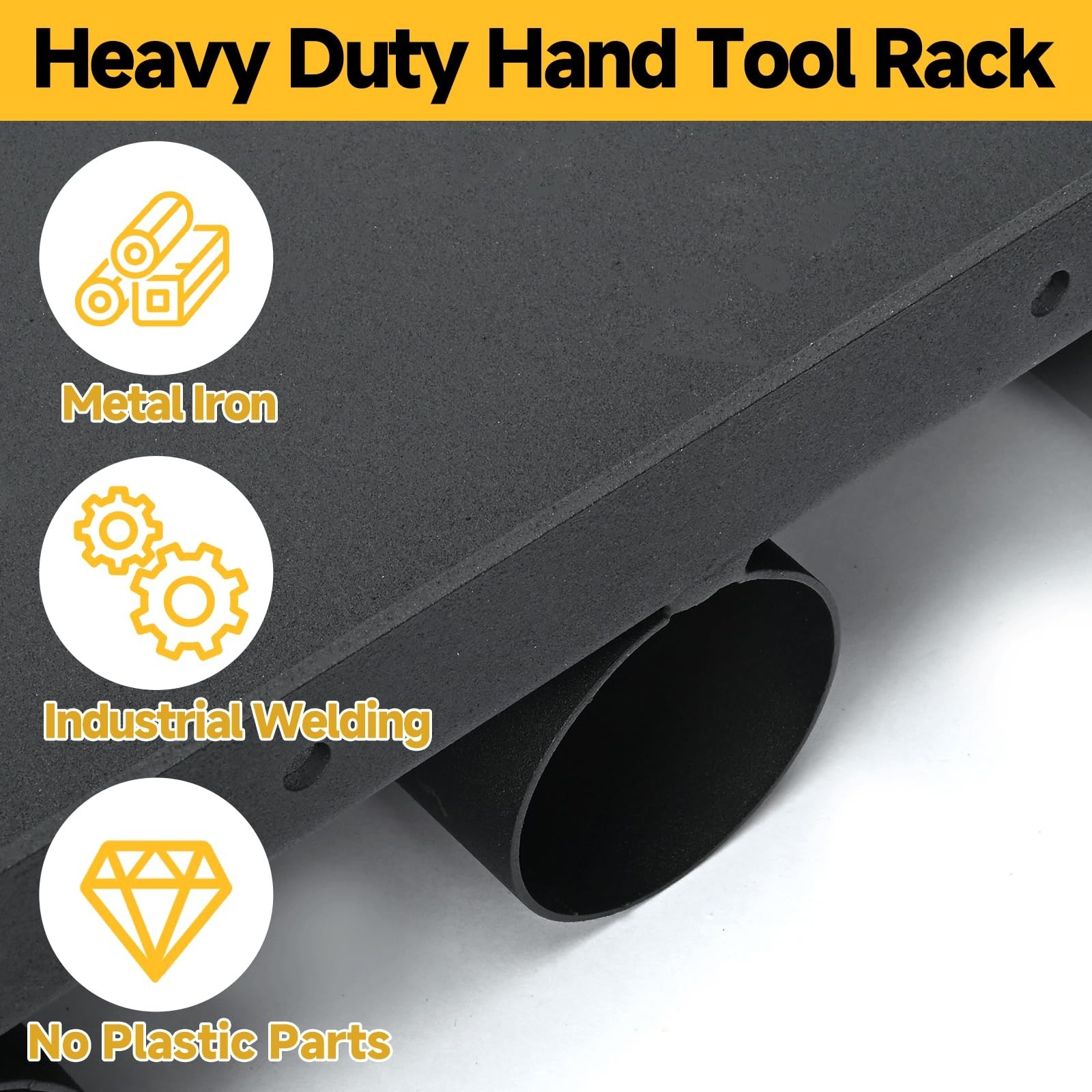 mopam Shovel Holder for Truck Landscape Hand Tool Rack with 8 Holes in 2 Grou…