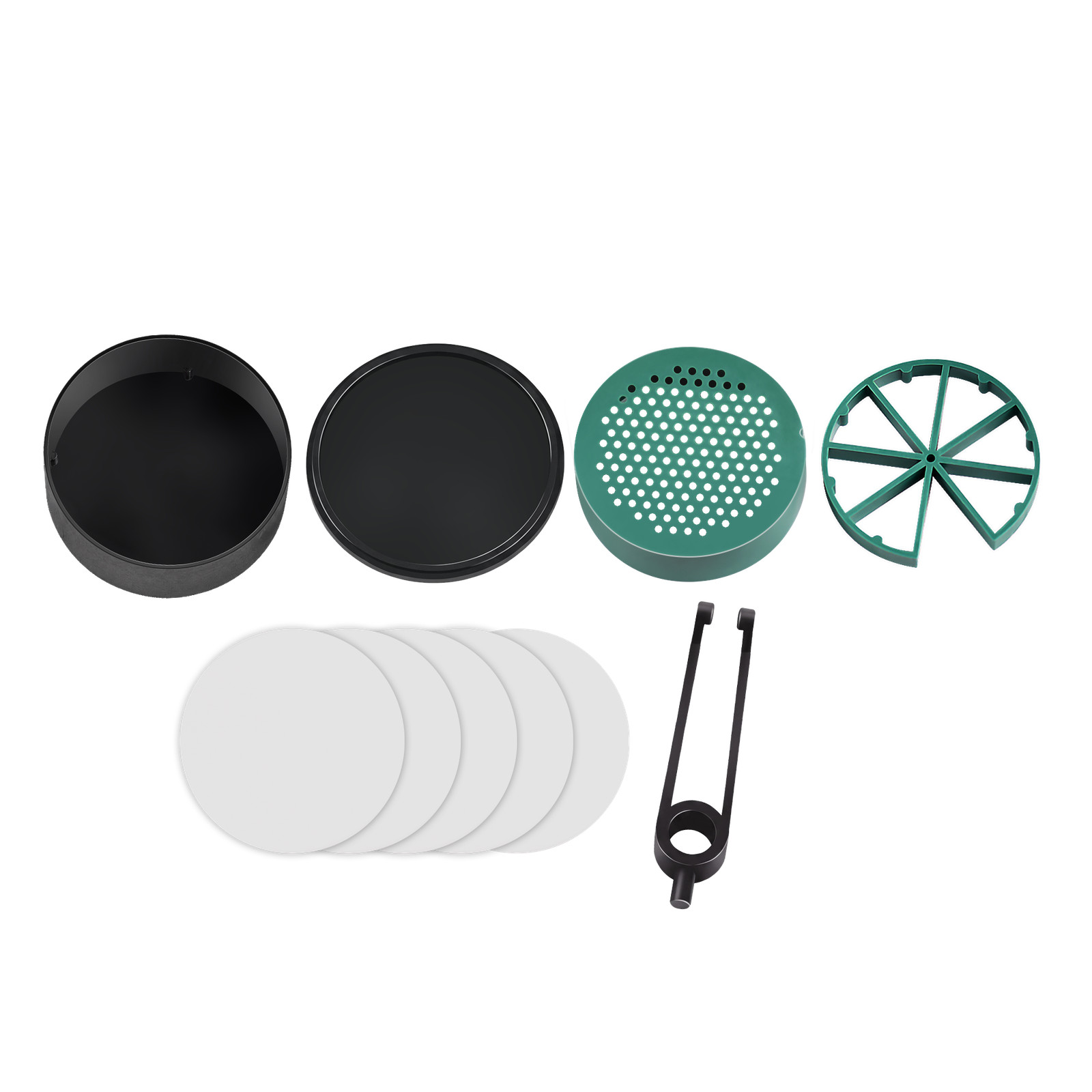 Smart Germination Kit Hydroponic Germination Tray w/ 5 Filters & Cupped Tweezers