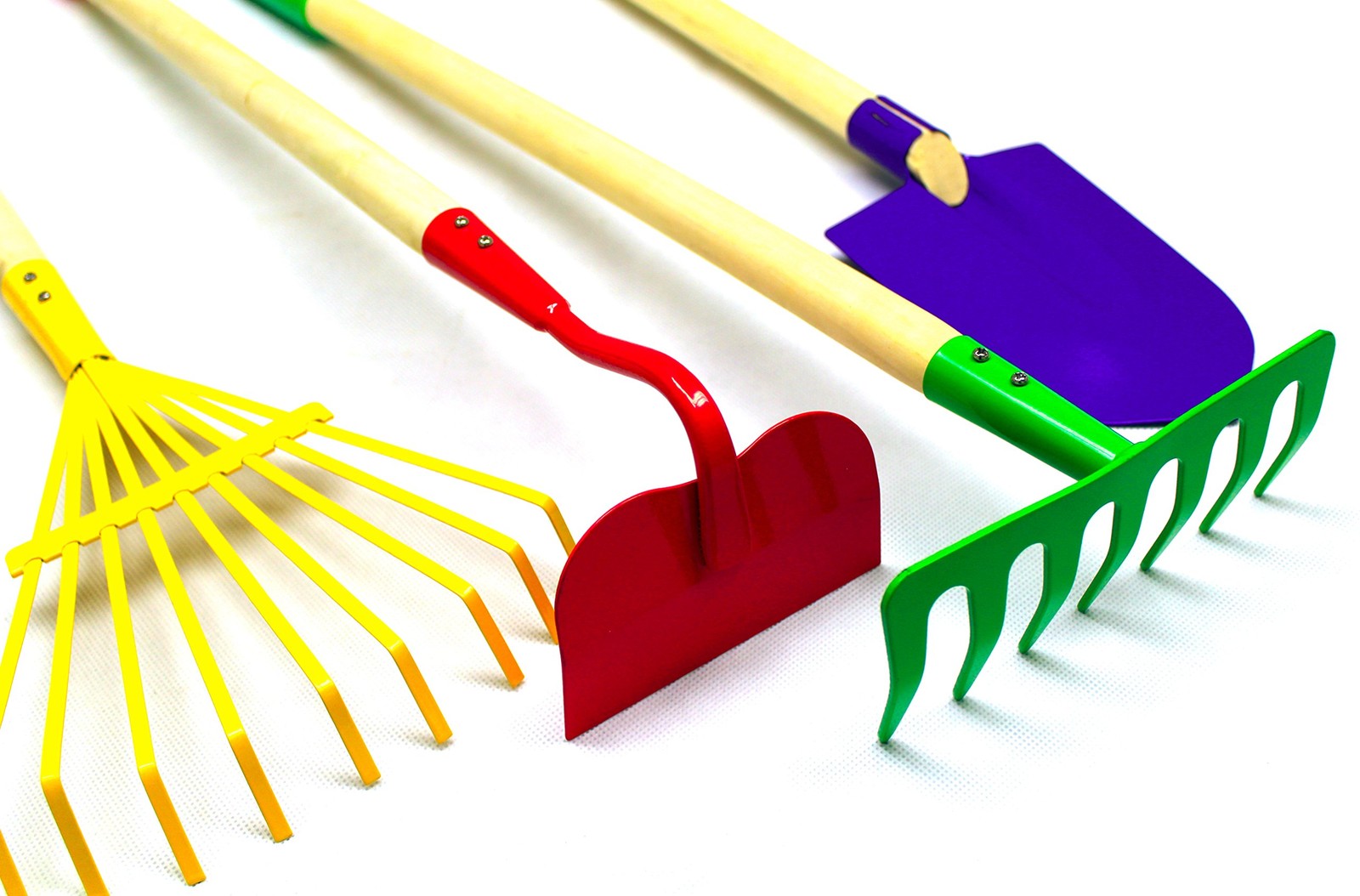 JustForKids Kids Garden Tool Set Toy, Rake, Spade, Hoe and Leaf Rake, reduced…