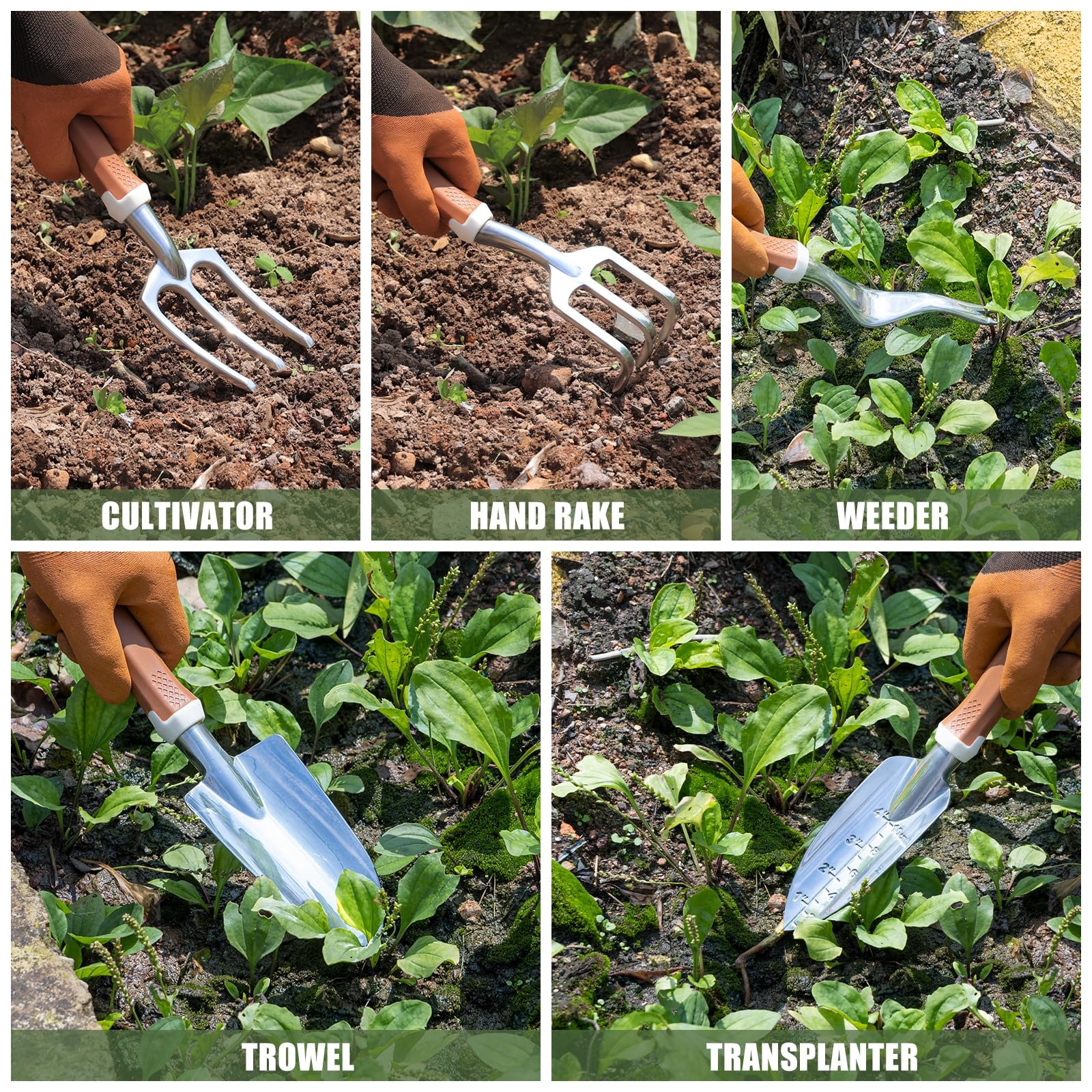 Garden Tool Set, 12 Pcs Heavy Duty Floral Gardening Tools Kit with Gardening …