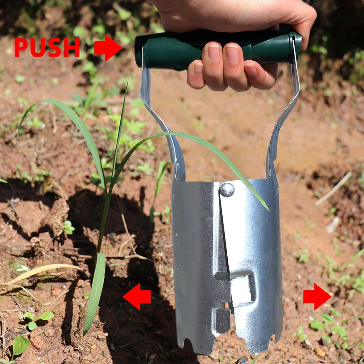 Bulb Planter Tool,Garden Bulb Planter,4 Inches Depth Mark,Bulb Transplanter Tool