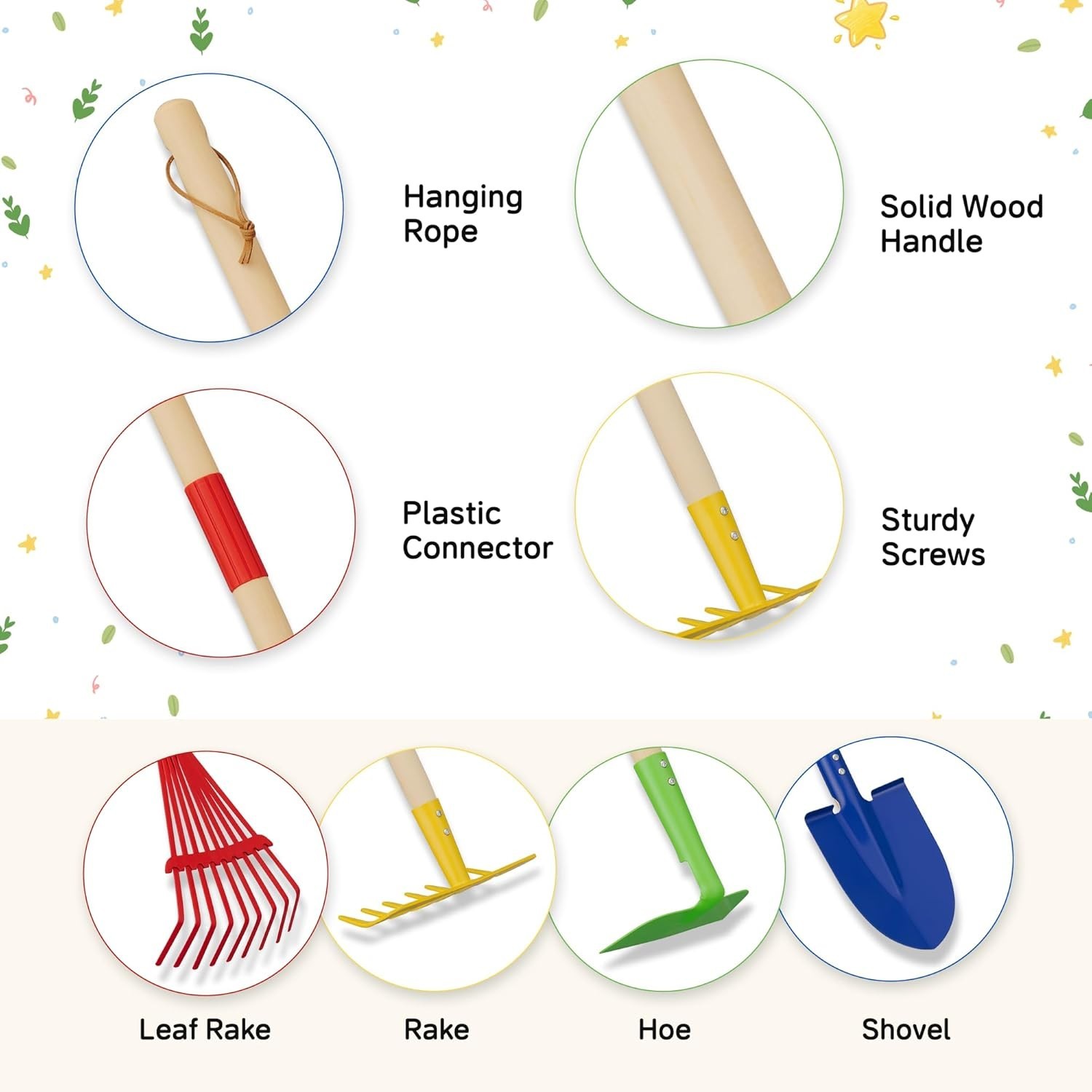 Complete Gardening Companion: 4-Piece Tool Set with Adjustable Tools & Gloves