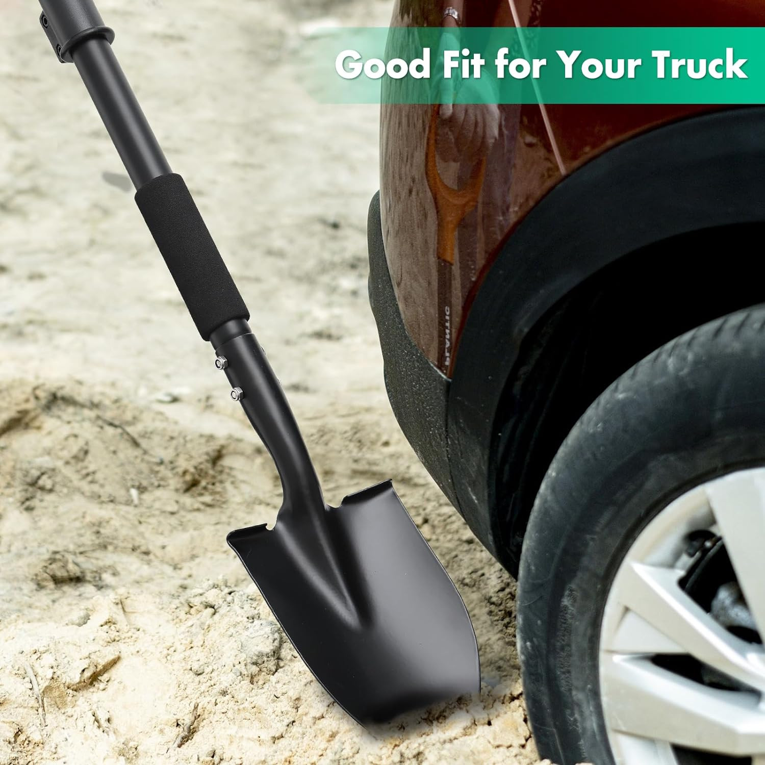 Garden Shovel with Big Grip 31″ Handle Metal Strong Shovel Spade for Dig / Trim