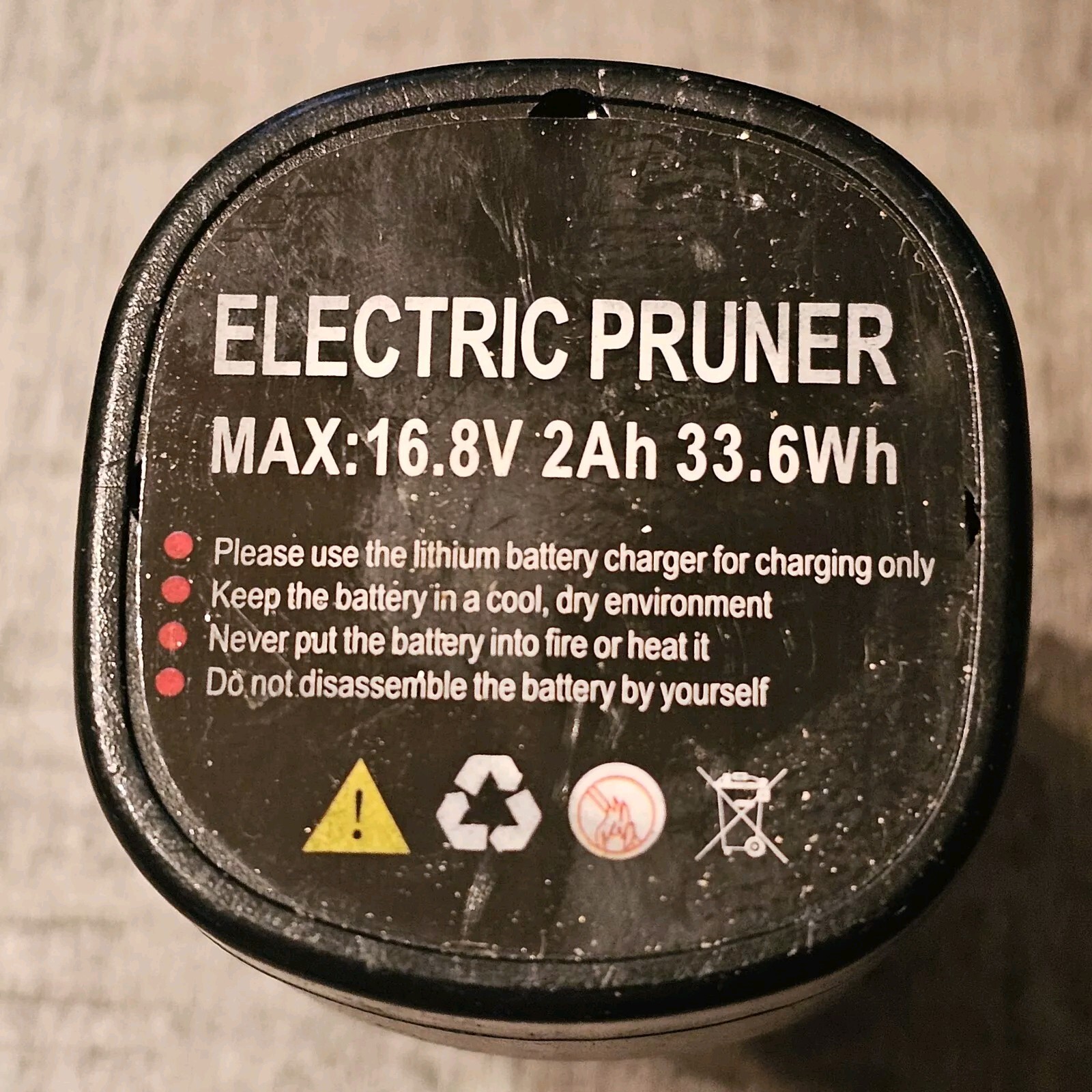 Electric Pruner 16.8V 2Ah 33.6Wh Replacement Battery