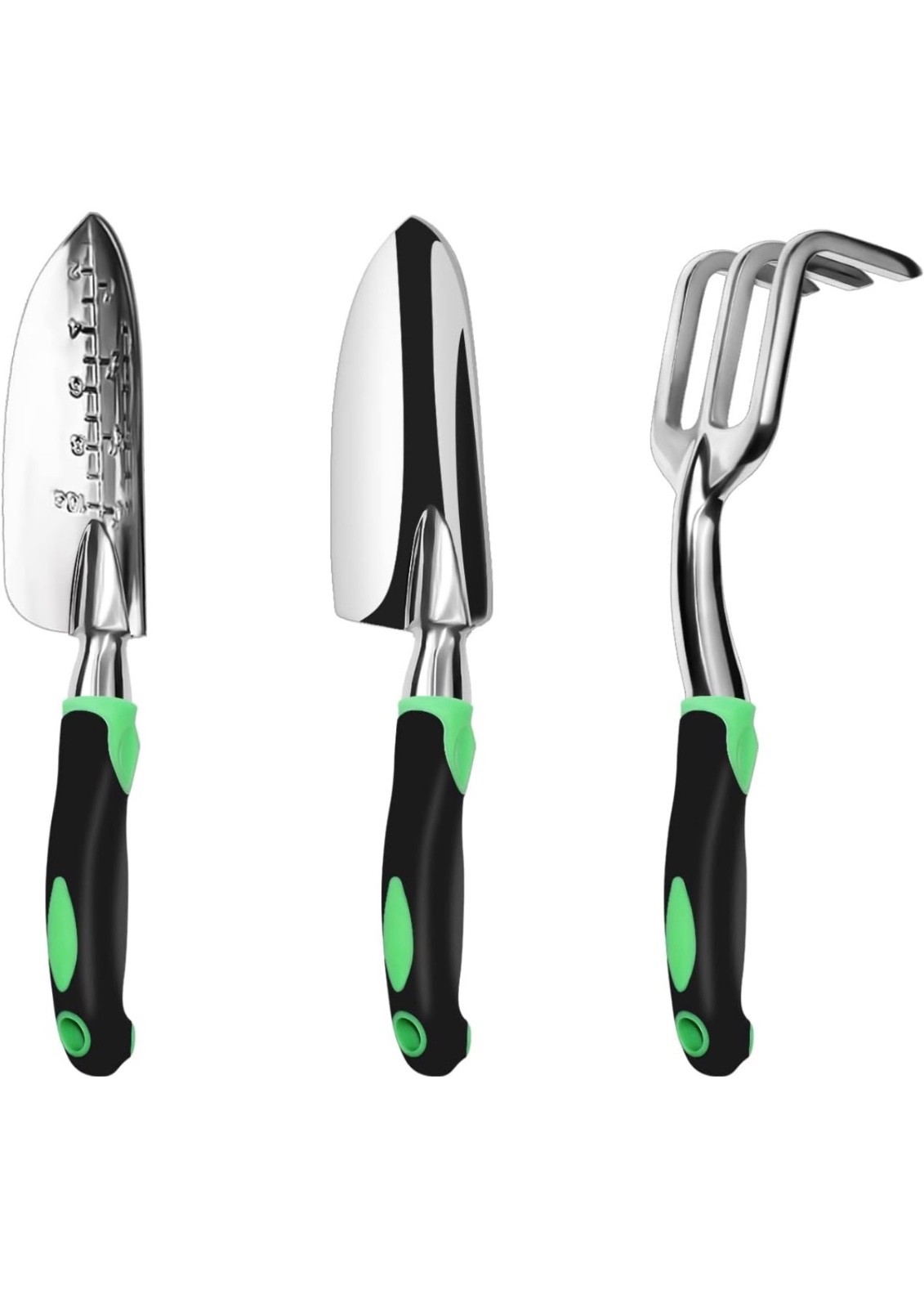 Garden Tool Set，100% Thicker Aluminum Gardening Kit,3 Pack Includes Hand Trowel