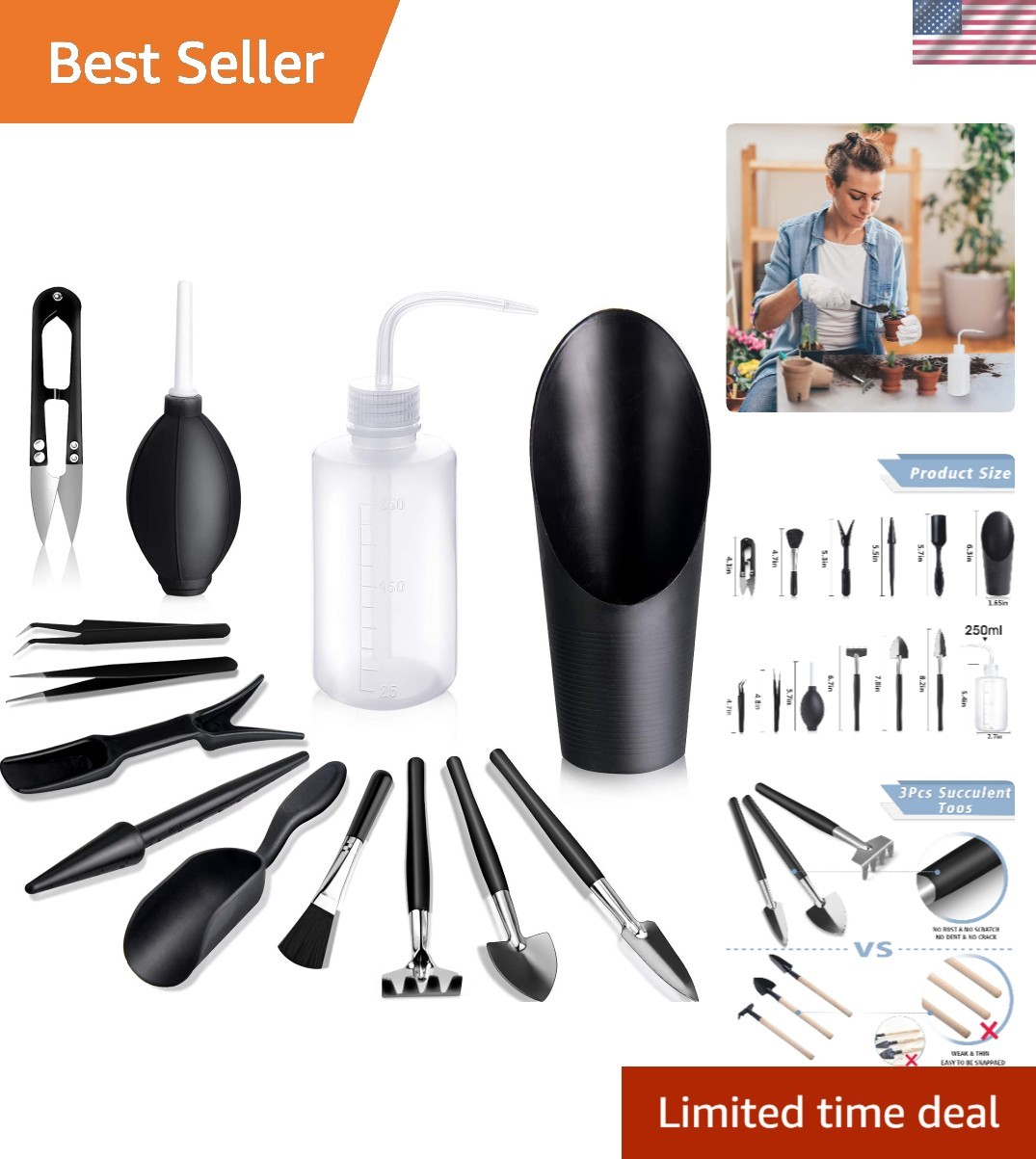 Lightweight 13-Piece Succulent Toolset: Durable Stainless Steel Gardening Kit