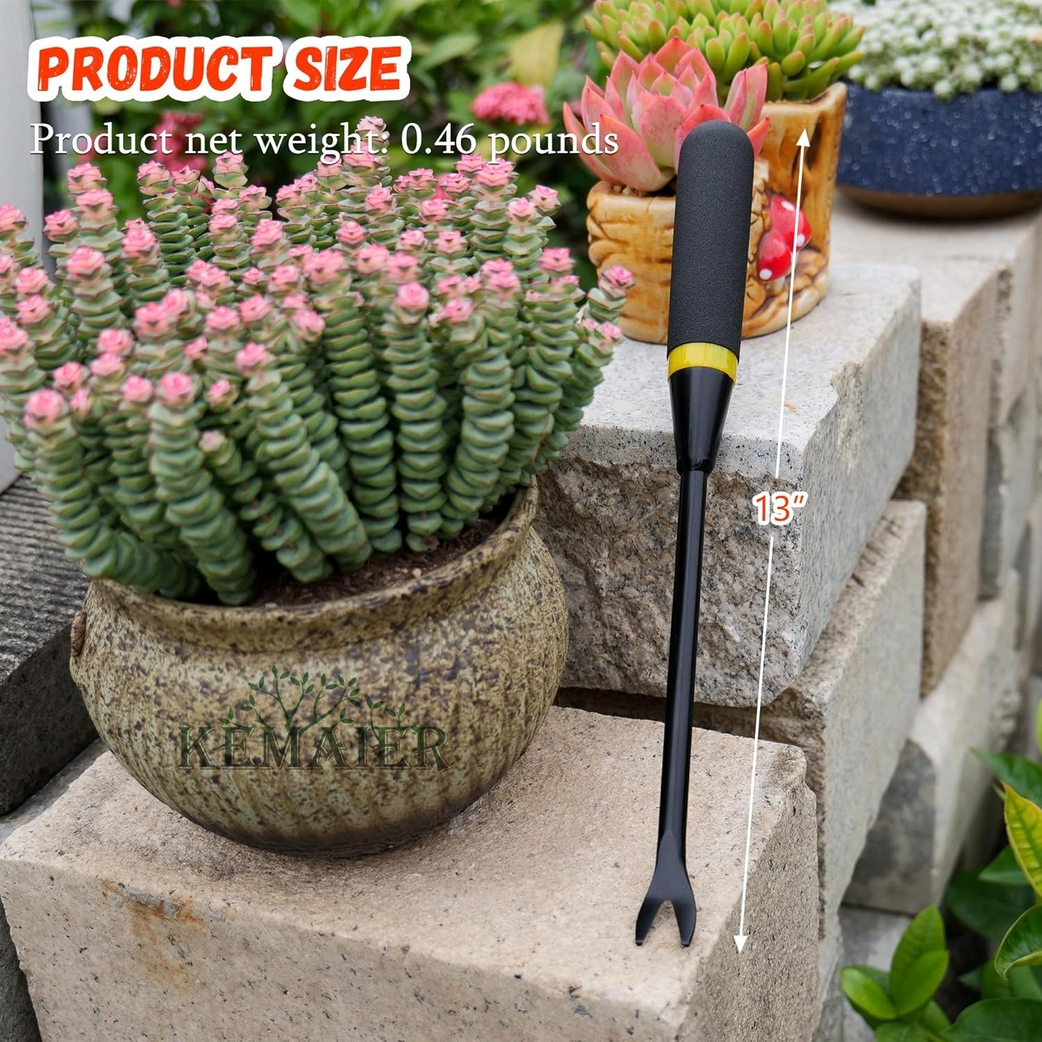 5-Piece Garden Tool Set, Heavy-Duty Stainless Steel Tools | Effortless Diggi…
