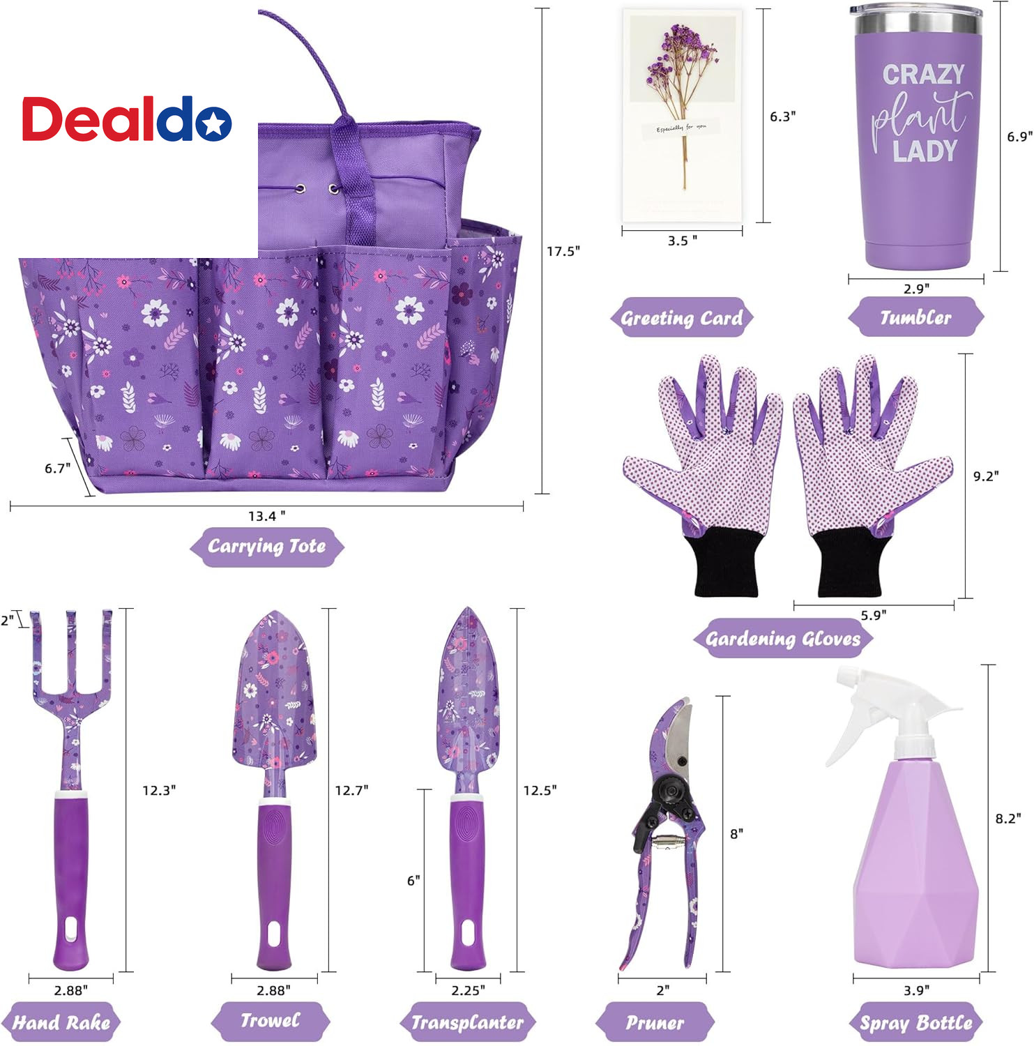 Gardening Gifts for Women, Garden Tool Set, Heavy Duty Gardening Hand Tools with