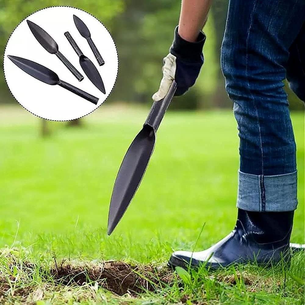 Willow Leaf-Shaped Garden Trowel Tool 12-inch Hand Shovel High-Carbon Steel Mate