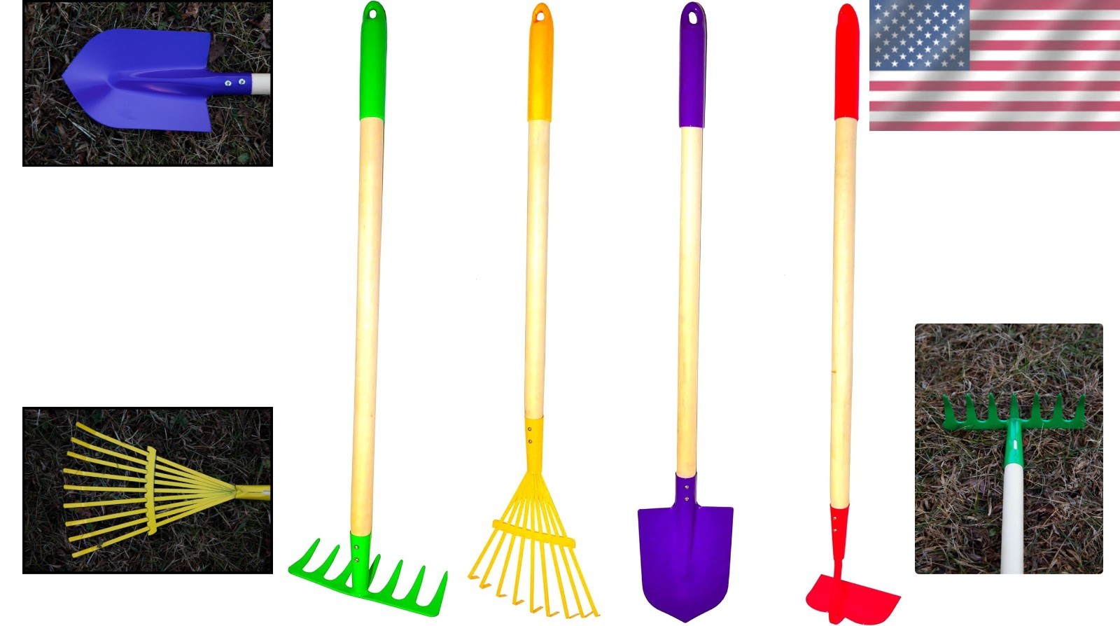 JustForKids 4-Piece Garden Tool Set – Safe & Sturdy for Young Gardeners
